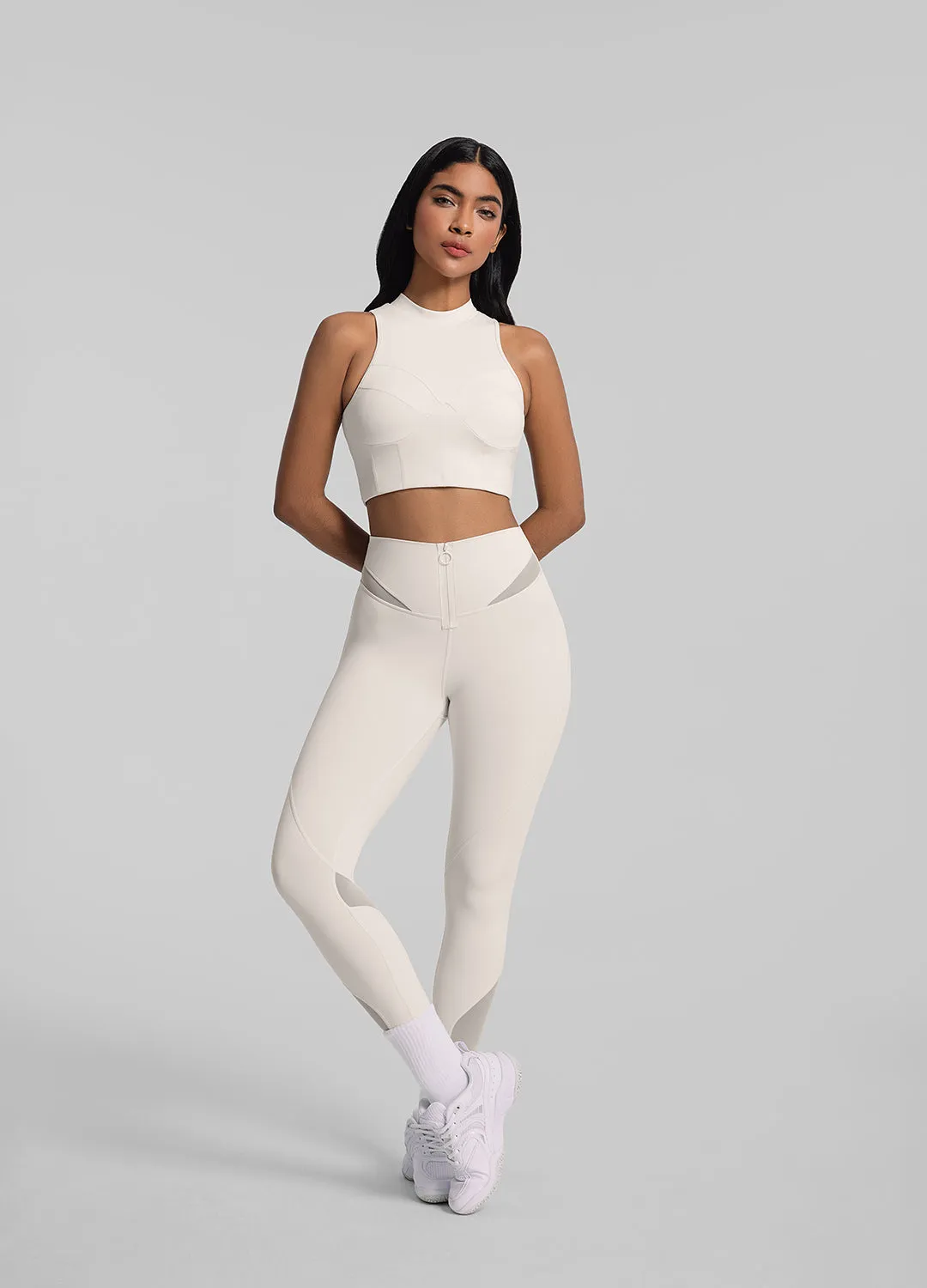 Zip Front Mesh Leggings sold by BetterMe product image thumbnail 5