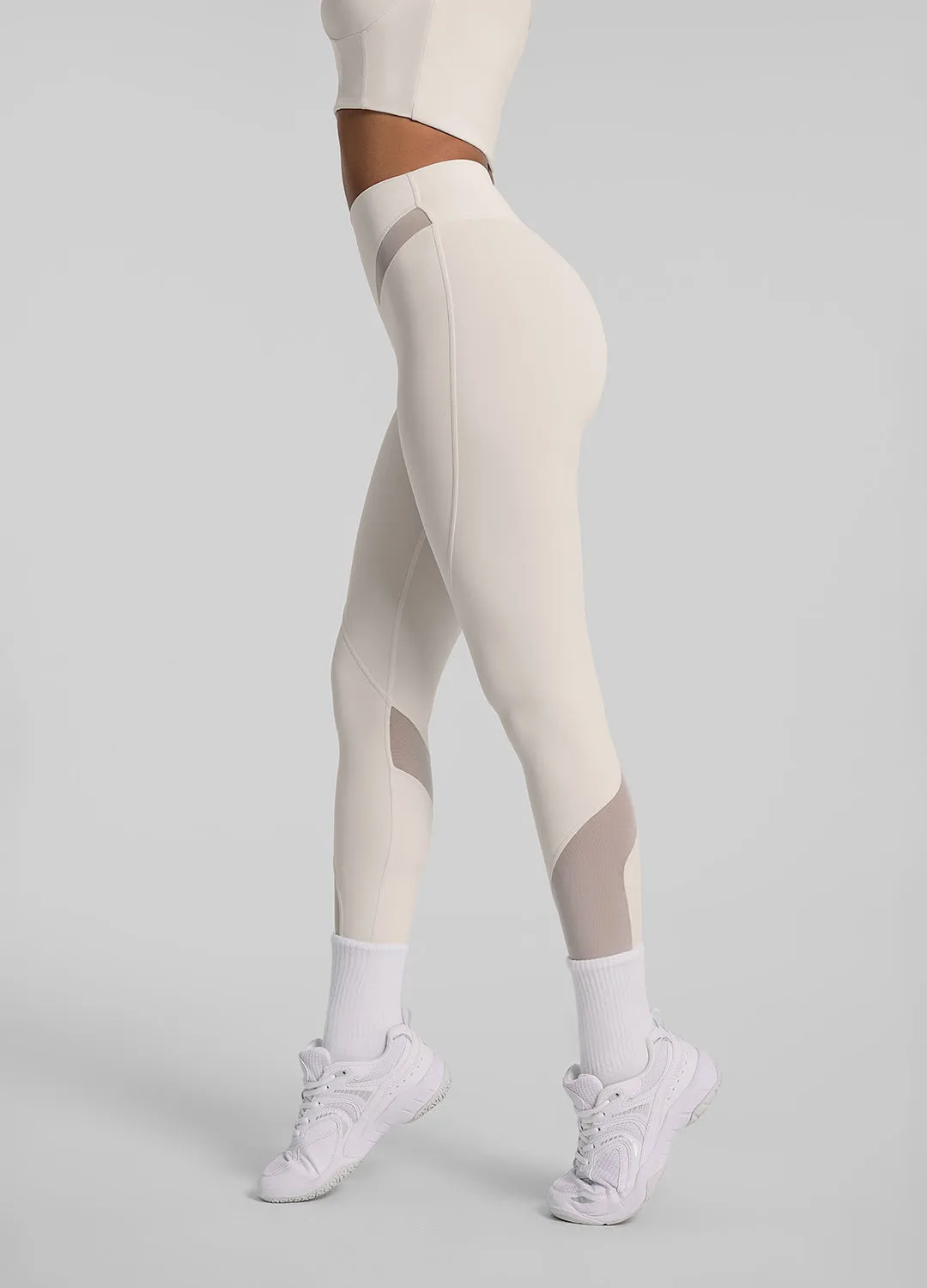 Zip Front Mesh Leggings sold by BetterMe product image thumbnail 2