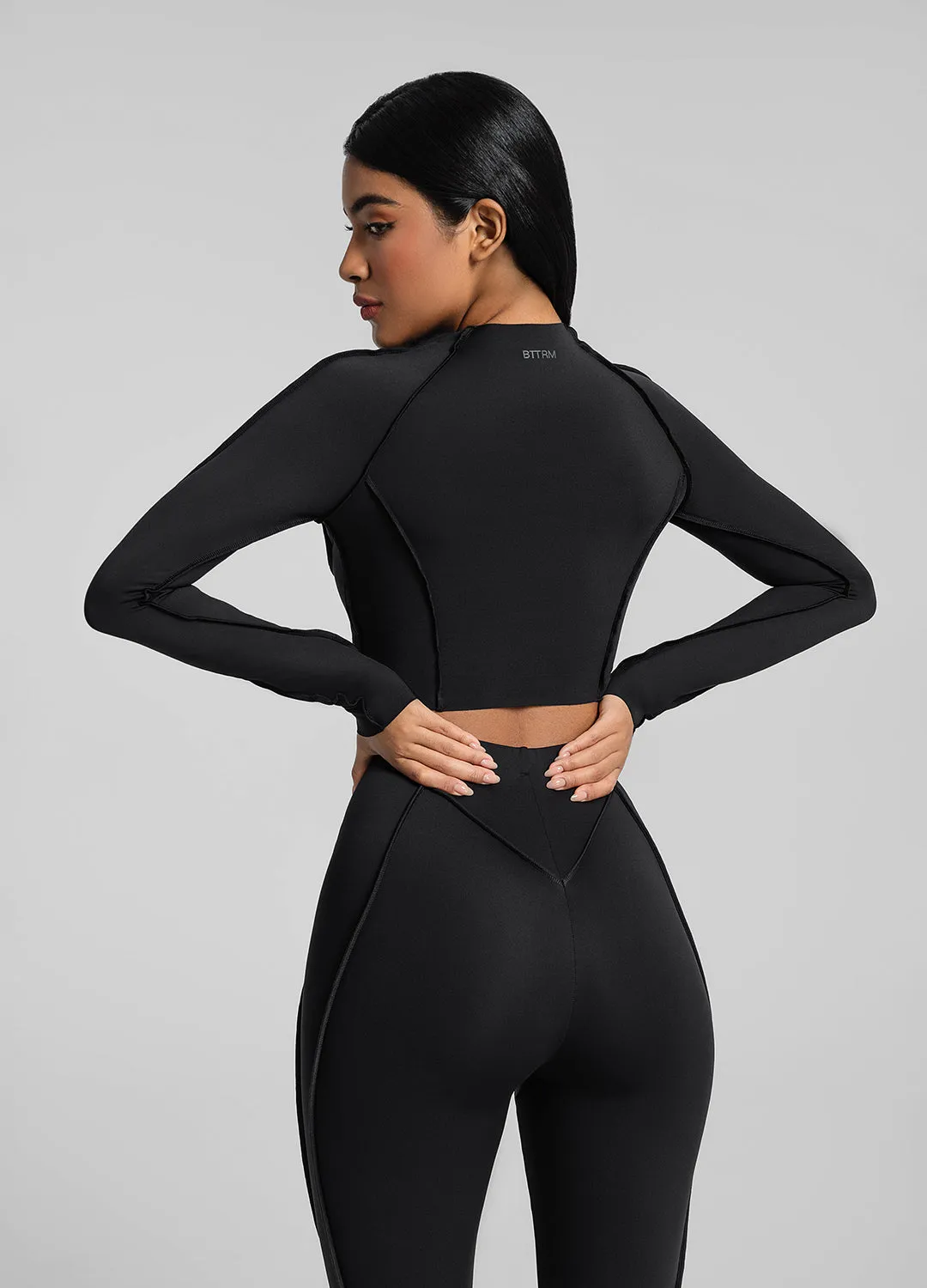 Contour Stitch Long Sleeve Crop sold by BetterMe product image thumbnail 3