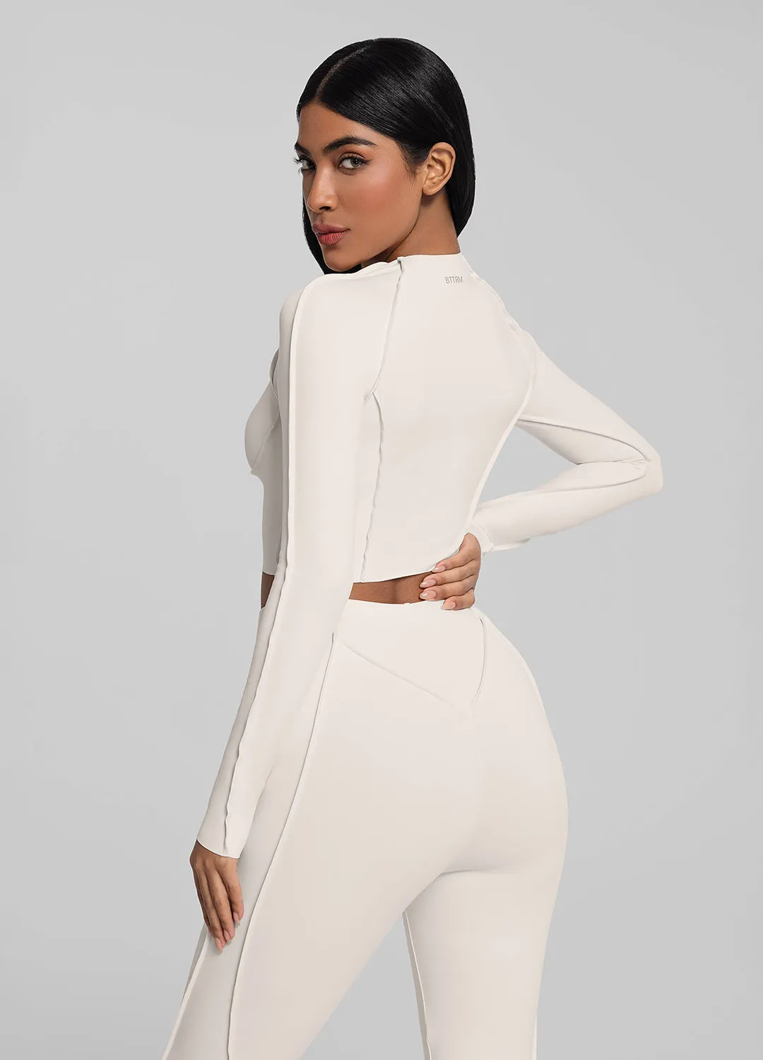 Contour Stitch Long Sleeve Crop sold by BetterMe product image thumbnail 2