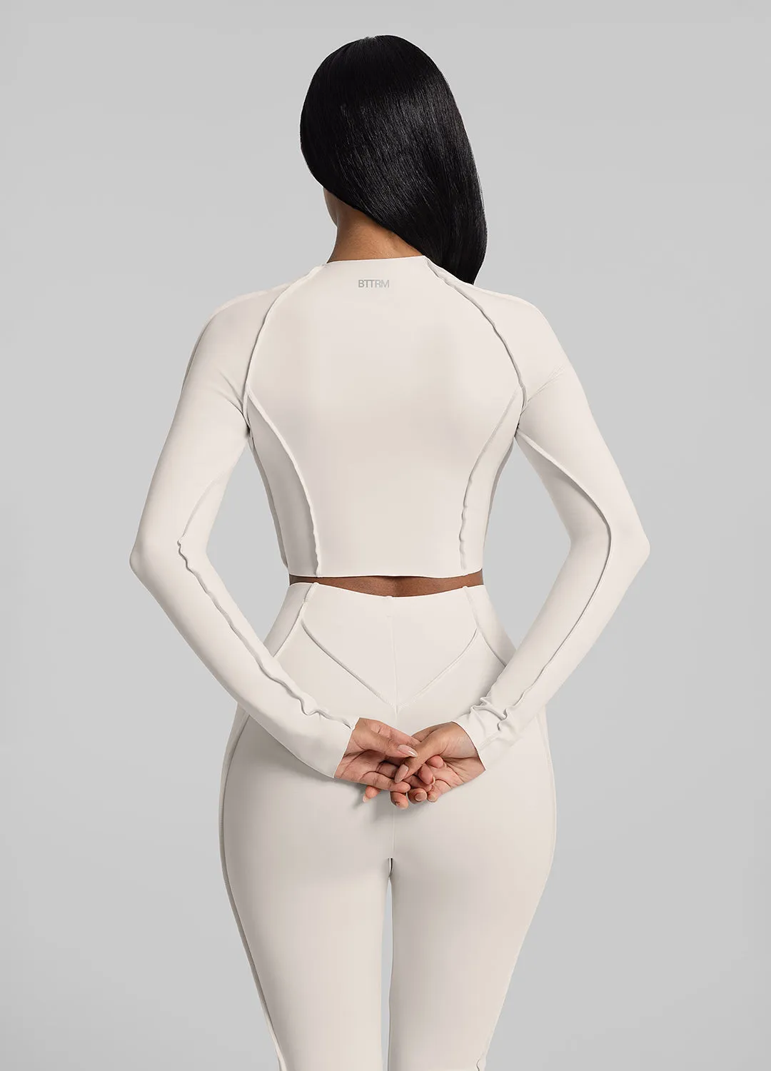 Contour Stitch Long Sleeve Crop sold by BetterMe product image thumbnail 3