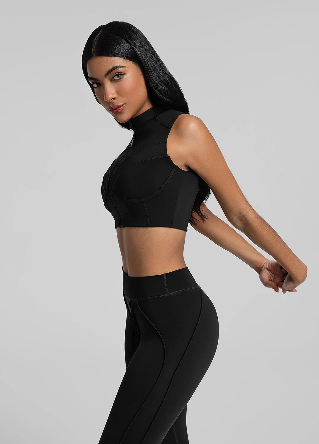 High-Neck Zip-Up Top sold by BetterMe product image thumbnail 2