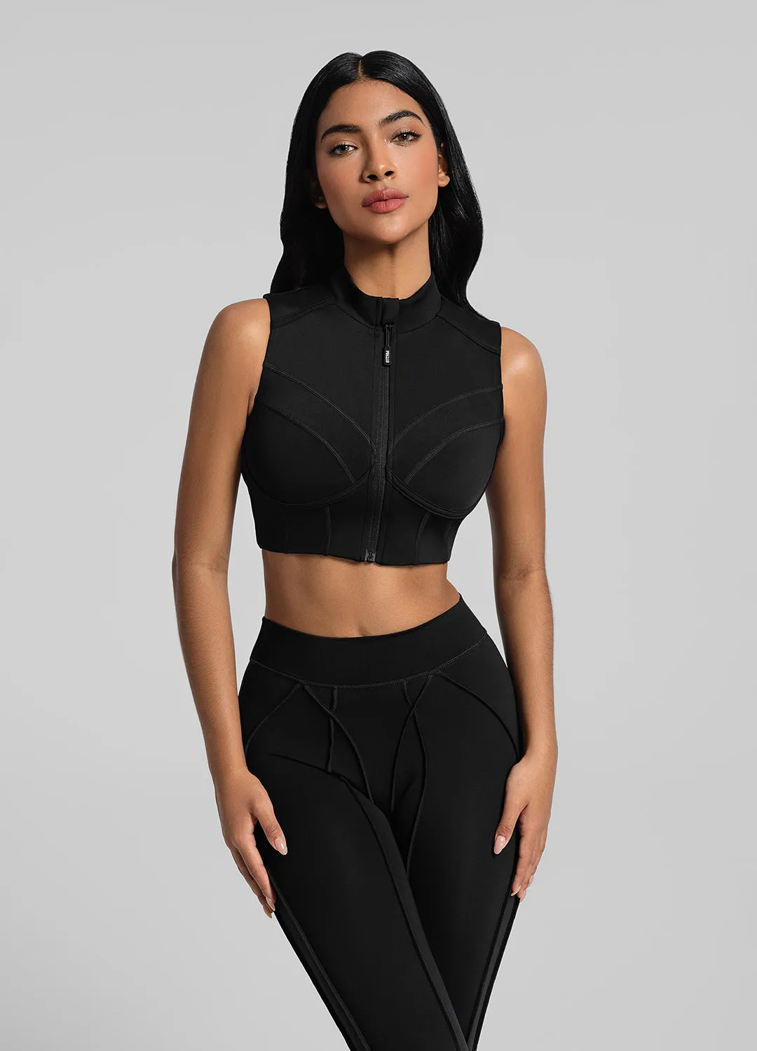 High-Neck Zip-Up Top sold by BetterMe