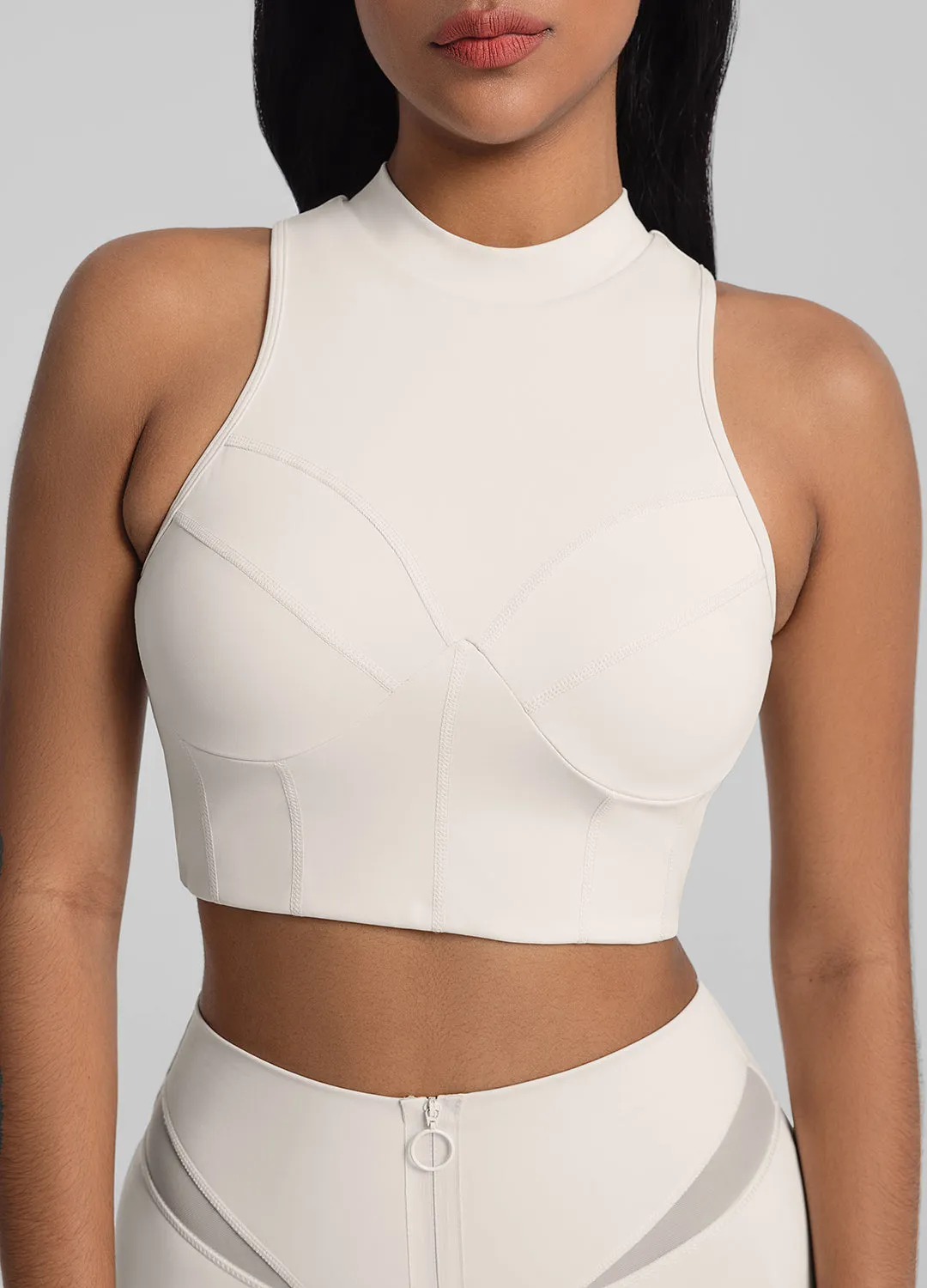 High-Neck Crop Top sold by BetterMe product image thumbnail 4