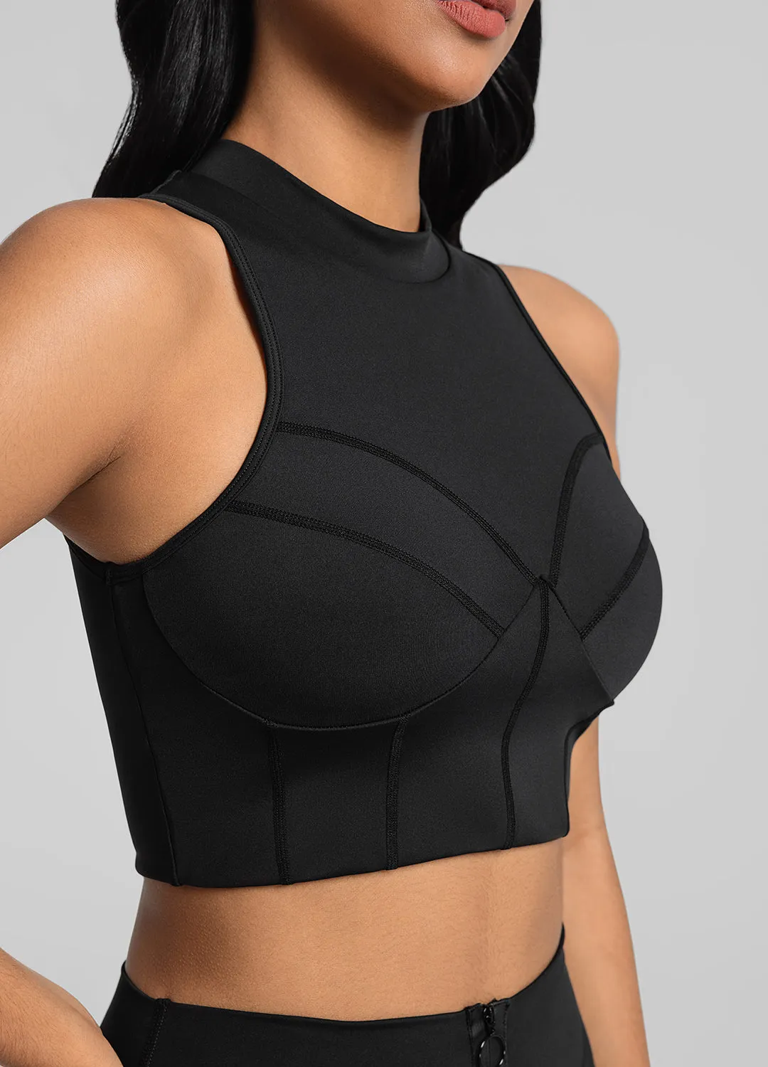 High-Neck Crop Top sold by BetterMe product image thumbnail 4