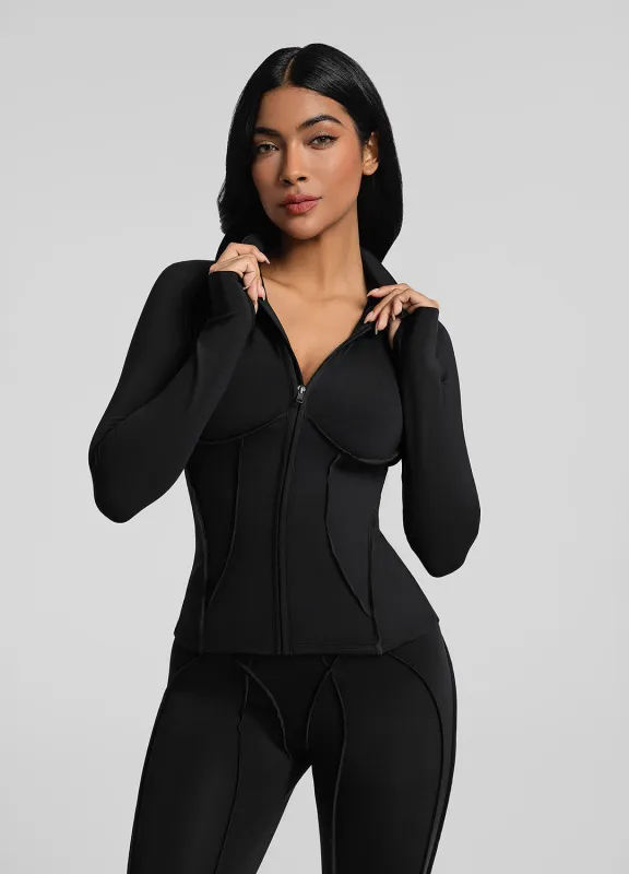 Contour Zip-Up Long Sleeve Top sold by BetterMe