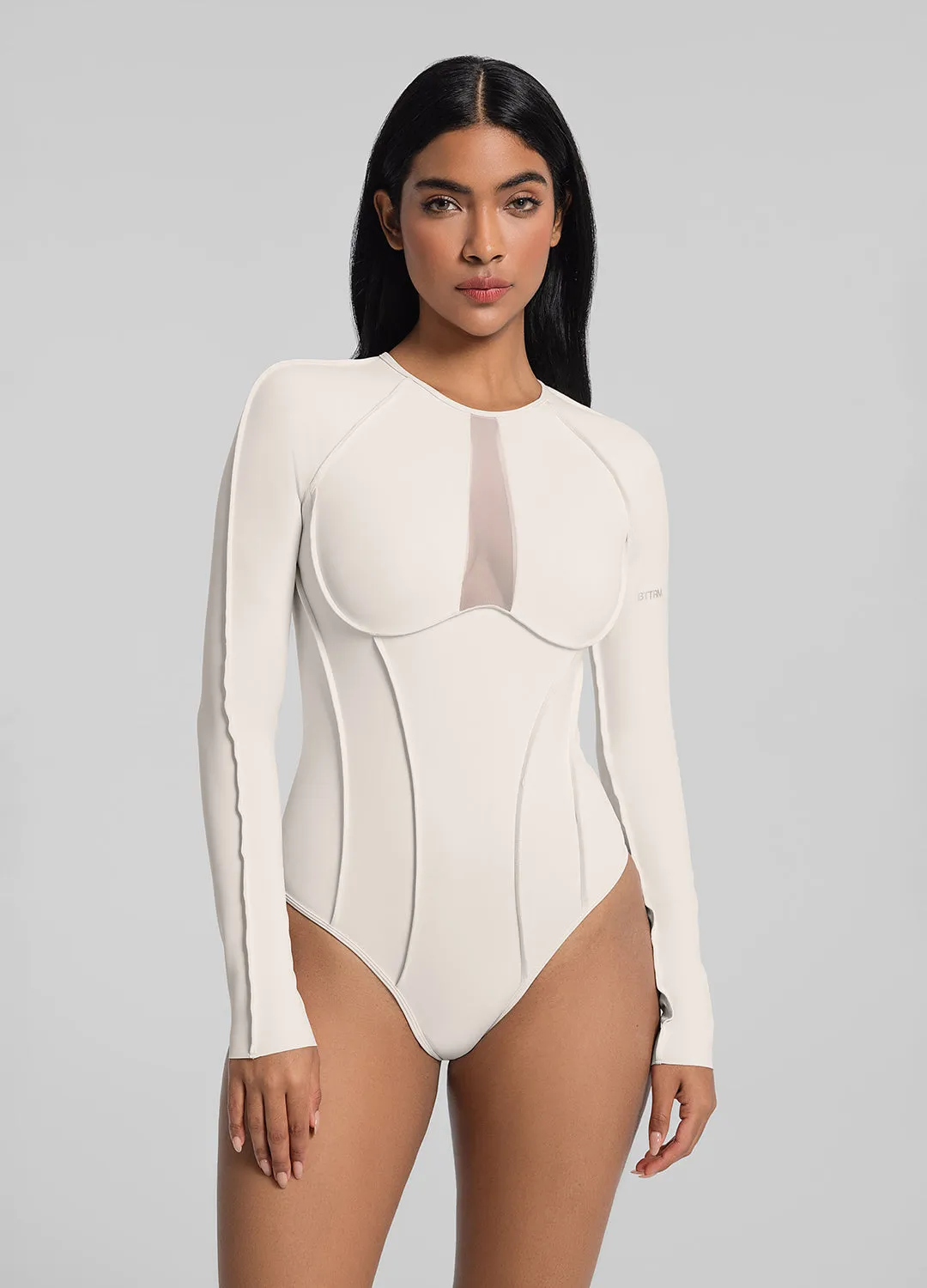 V-Panel Mesh Bodysuit sold by BetterMe