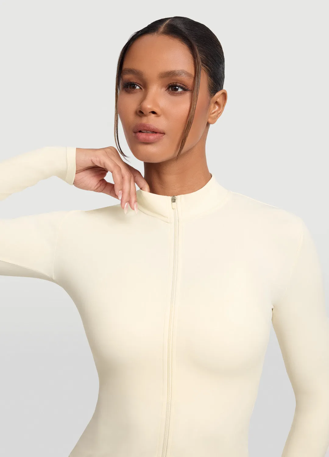 Sleek Zip-Up Long Sleeve Jacket sold by BetterMe product image thumbnail 4