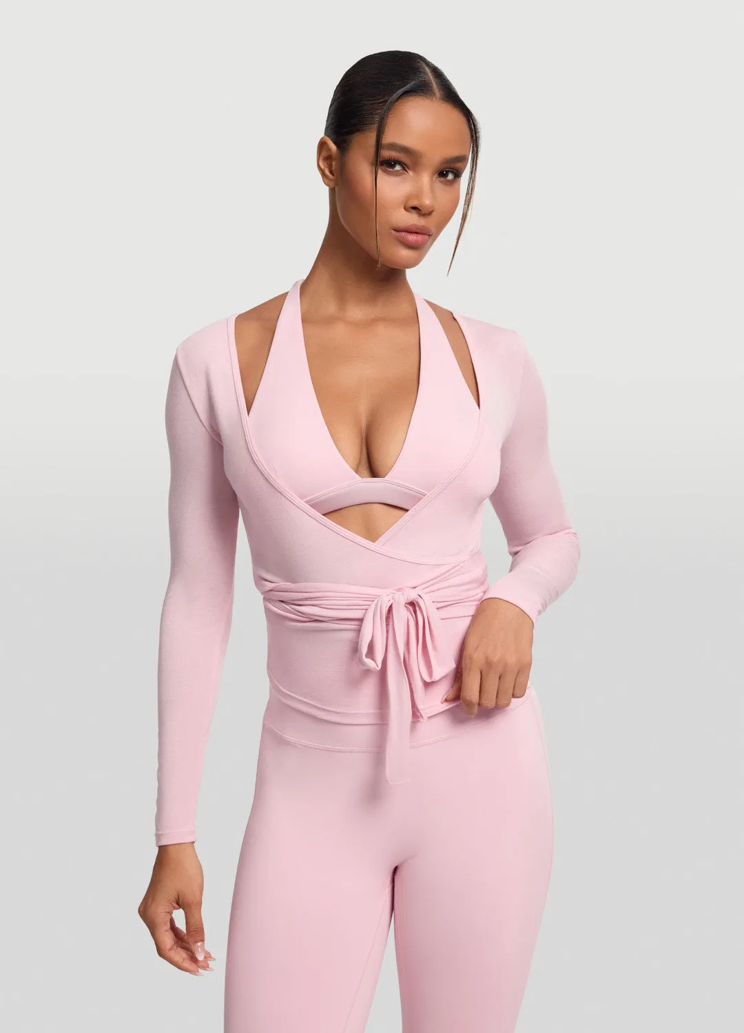 Seamless Pilates Wrap Top sold by BetterMe