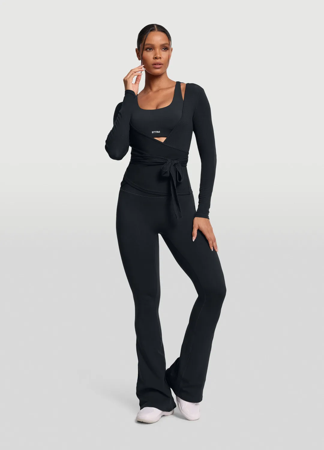 Seamless Pilates Wrap Top sold by BetterMe