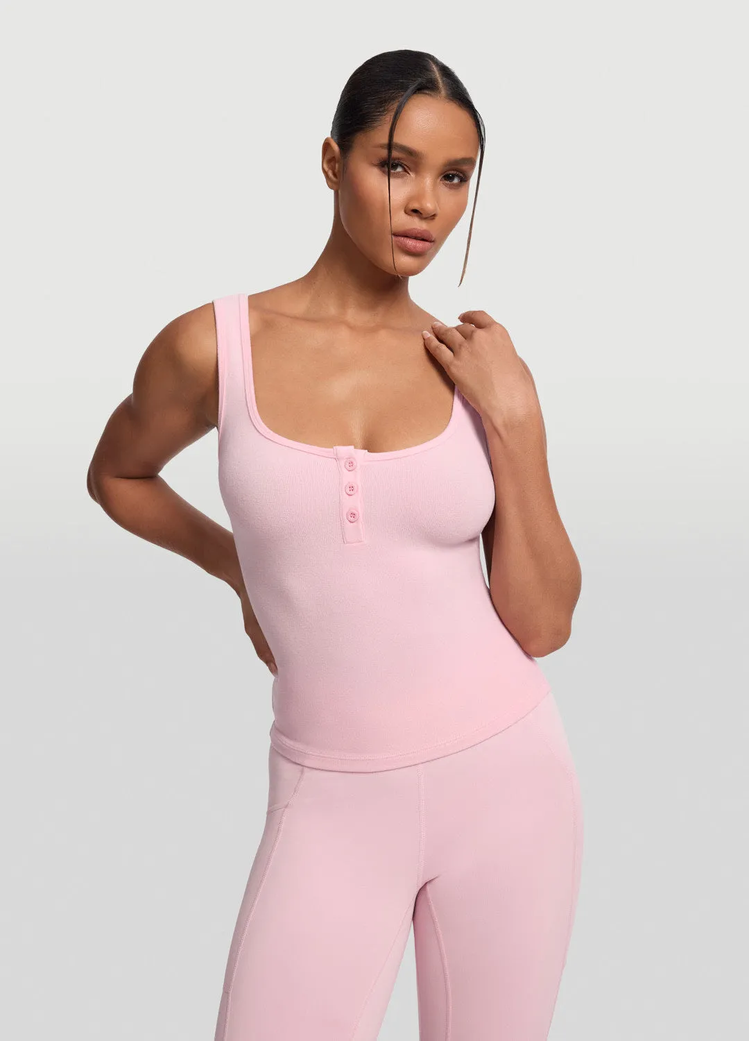 Button Front Tank Top sold by BetterMe product image thumbnail 5
