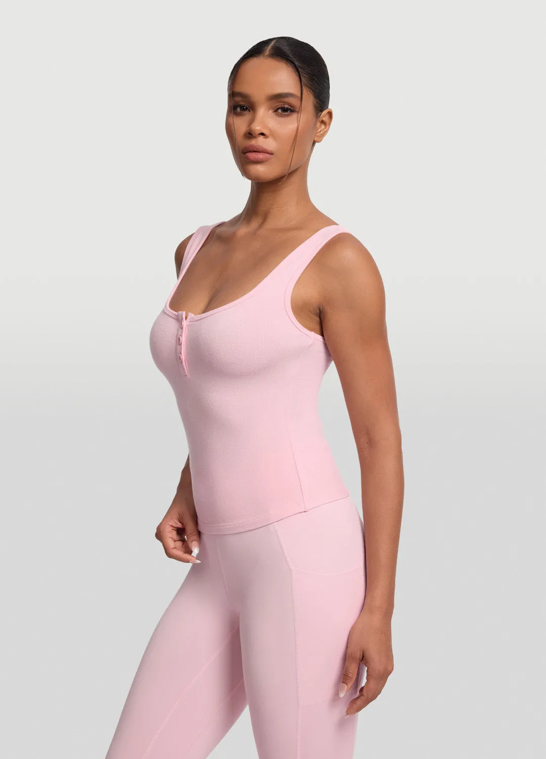 Button Front Tank Top sold by BetterMe product image thumbnail 2