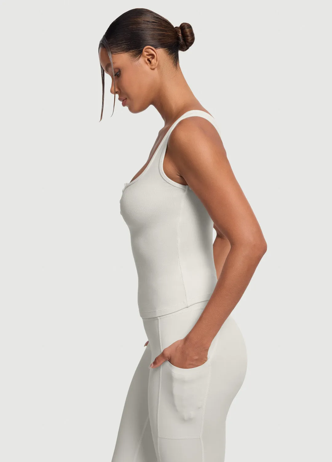 Button Front Tank Top sold by BetterMe product image thumbnail 2