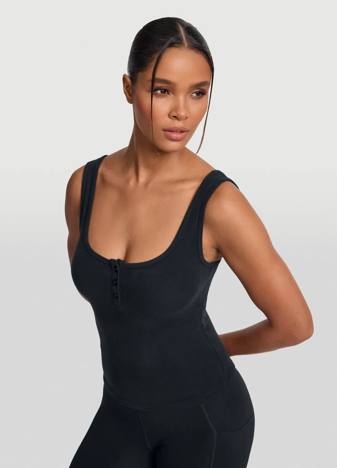 Button Front Tank Top sold by BetterMe product image thumbnail 5