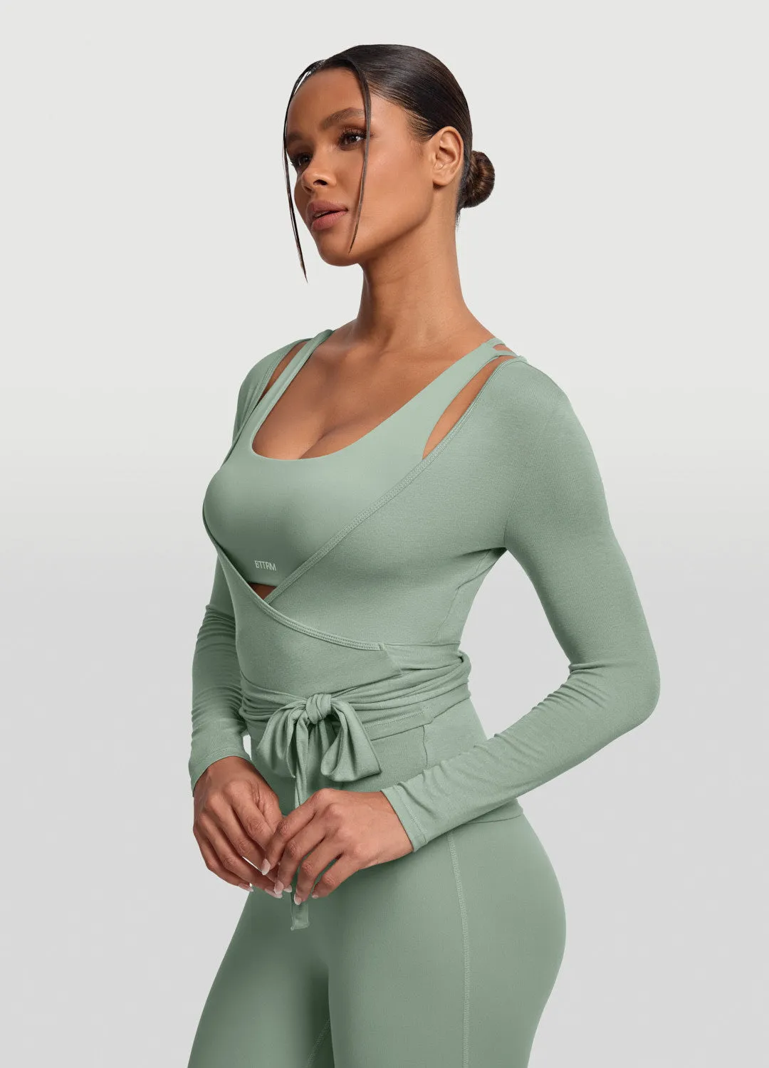 Seamless Pilates Wrap Top sold by BetterMe product image thumbnail 2