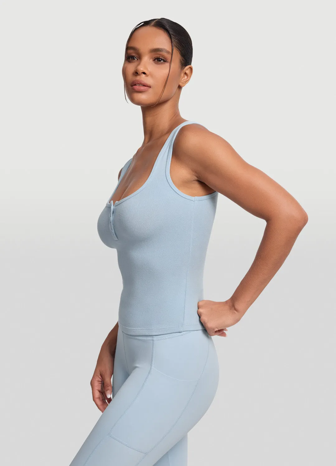 Button Front Tank Top sold by BetterMe product image thumbnail 2