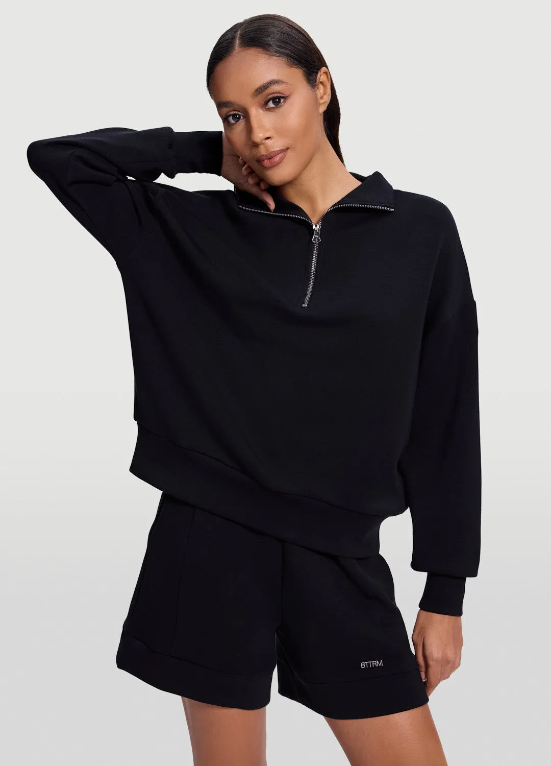 Half-Zip Long Sleeve Sweatshirt sold by BetterMe product image thumbnail 5