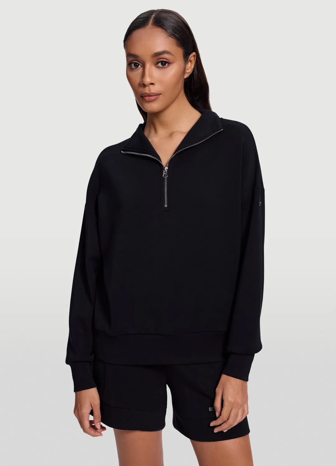 Half-Zip Long Sleeve Sweatshirt sold by BetterMe