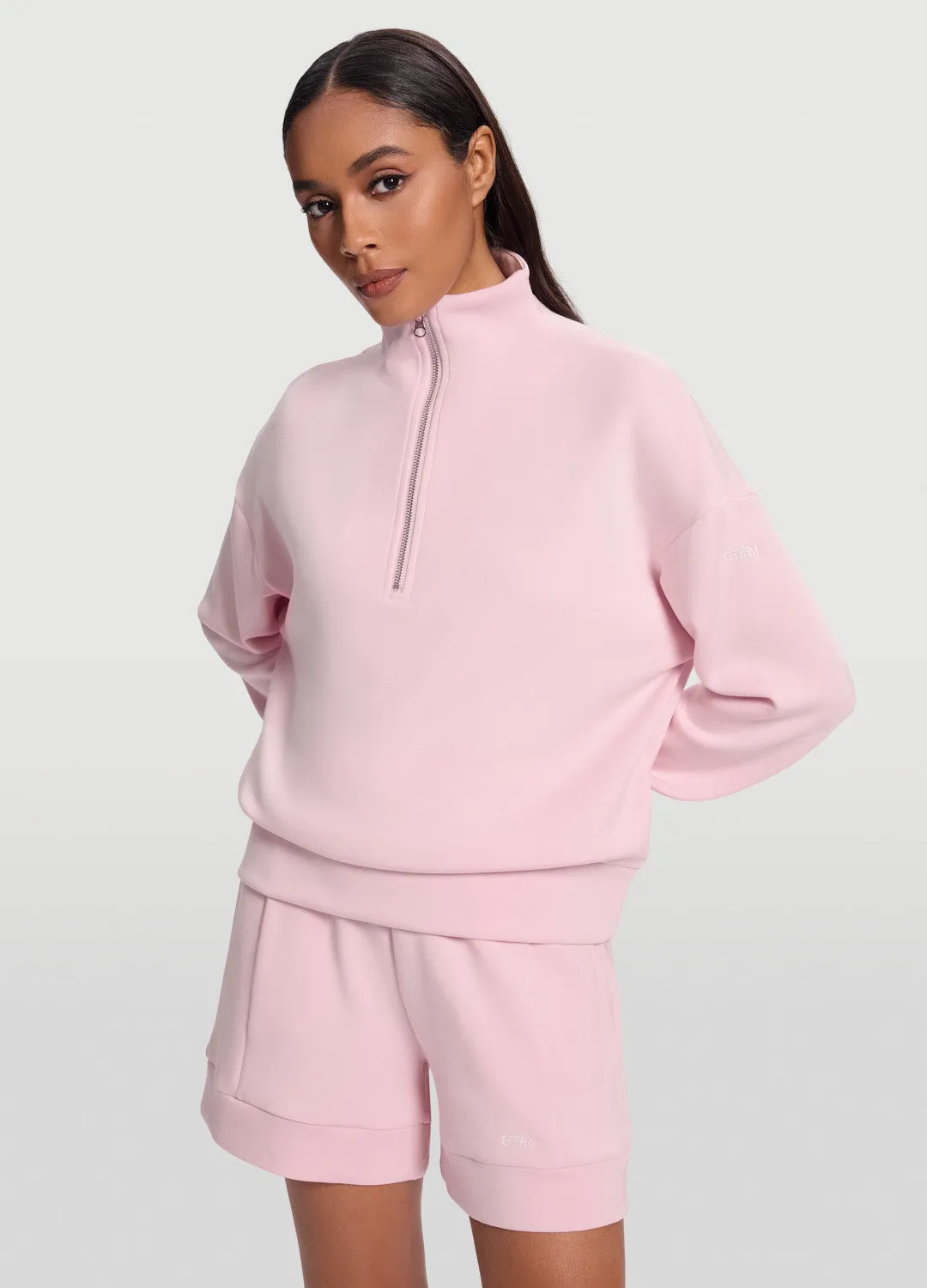 Half-Zip Long Sleeve Sweatshirt sold by BetterMe product image thumbnail 5