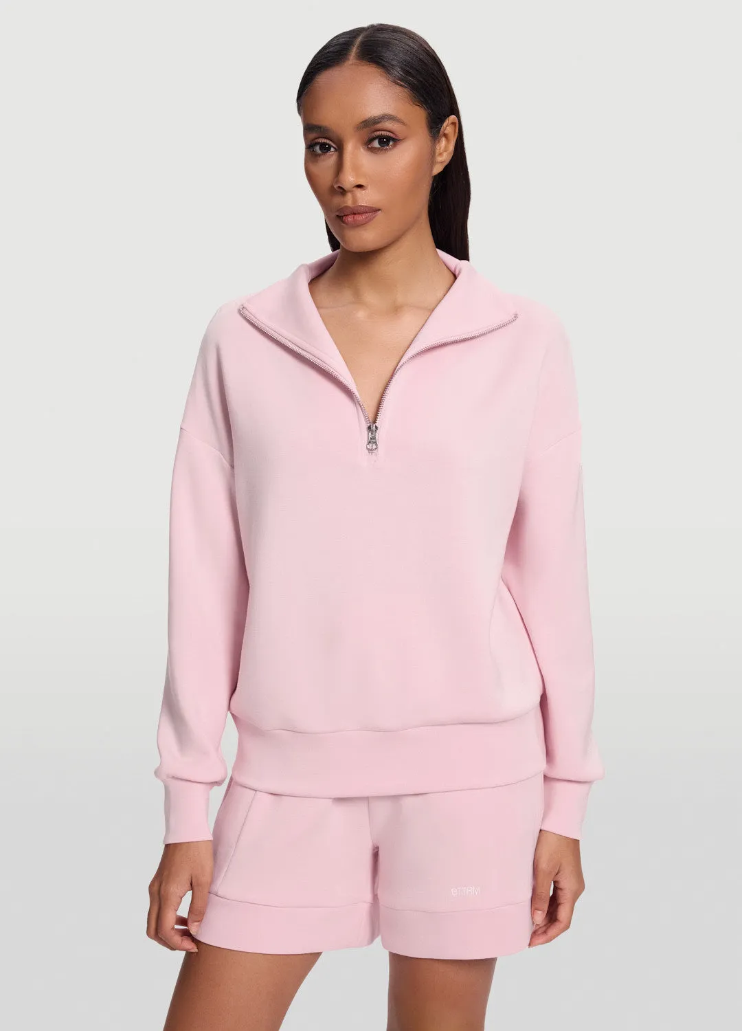 Half-Zip Long Sleeve Sweatshirt sold by BetterMe