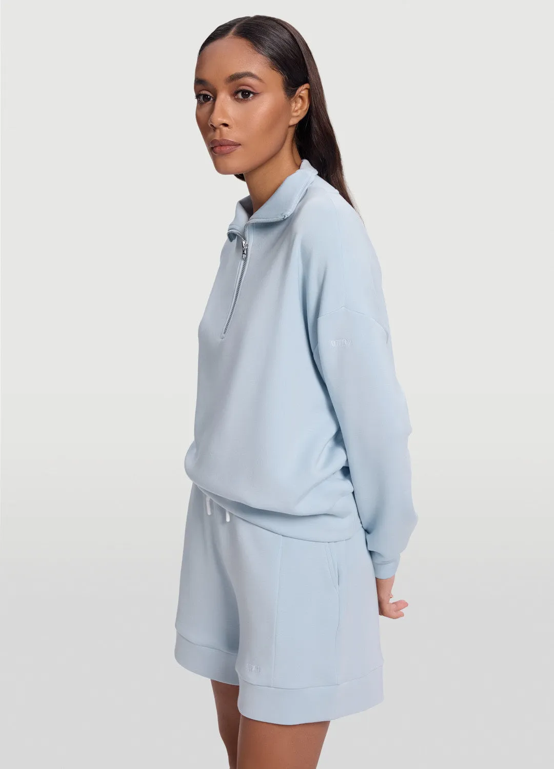 Half-Zip Long Sleeve Sweatshirt sold by BetterMe product image thumbnail 2