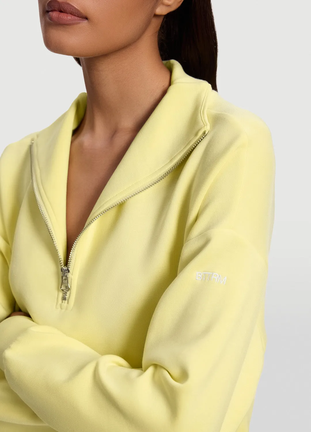 Half-Zip Long Sleeve Sweatshirt sold by BetterMe product image thumbnail 4