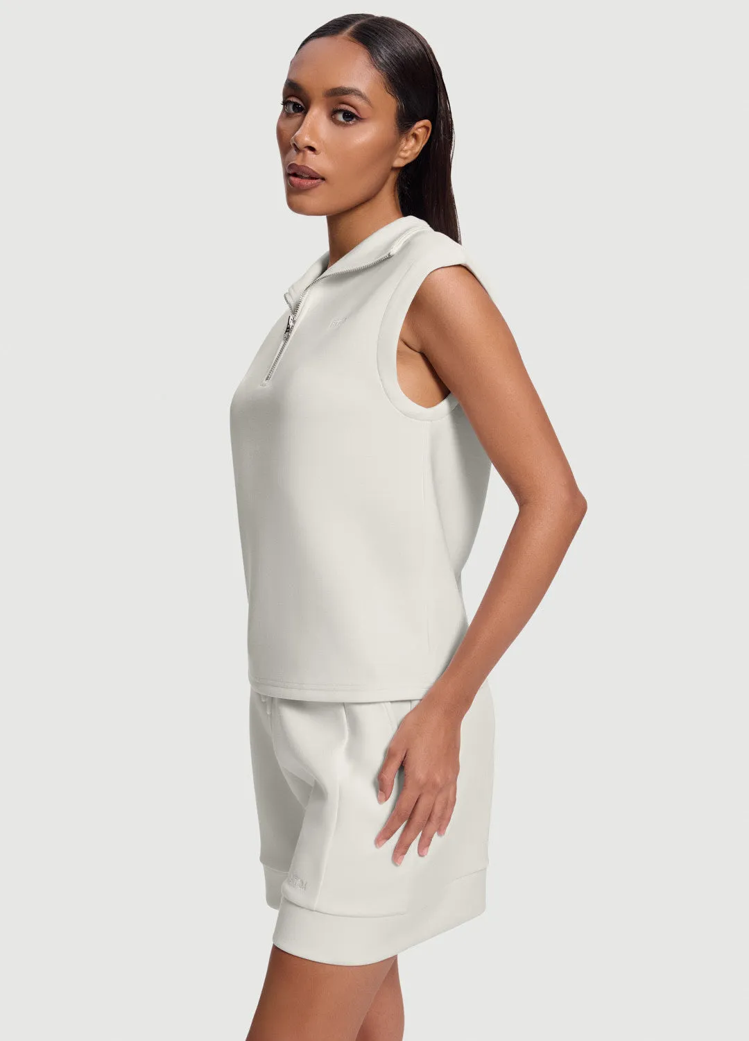 Sleeveless Half-Zip Sweatshirt sold by BetterMe product image thumbnail 2