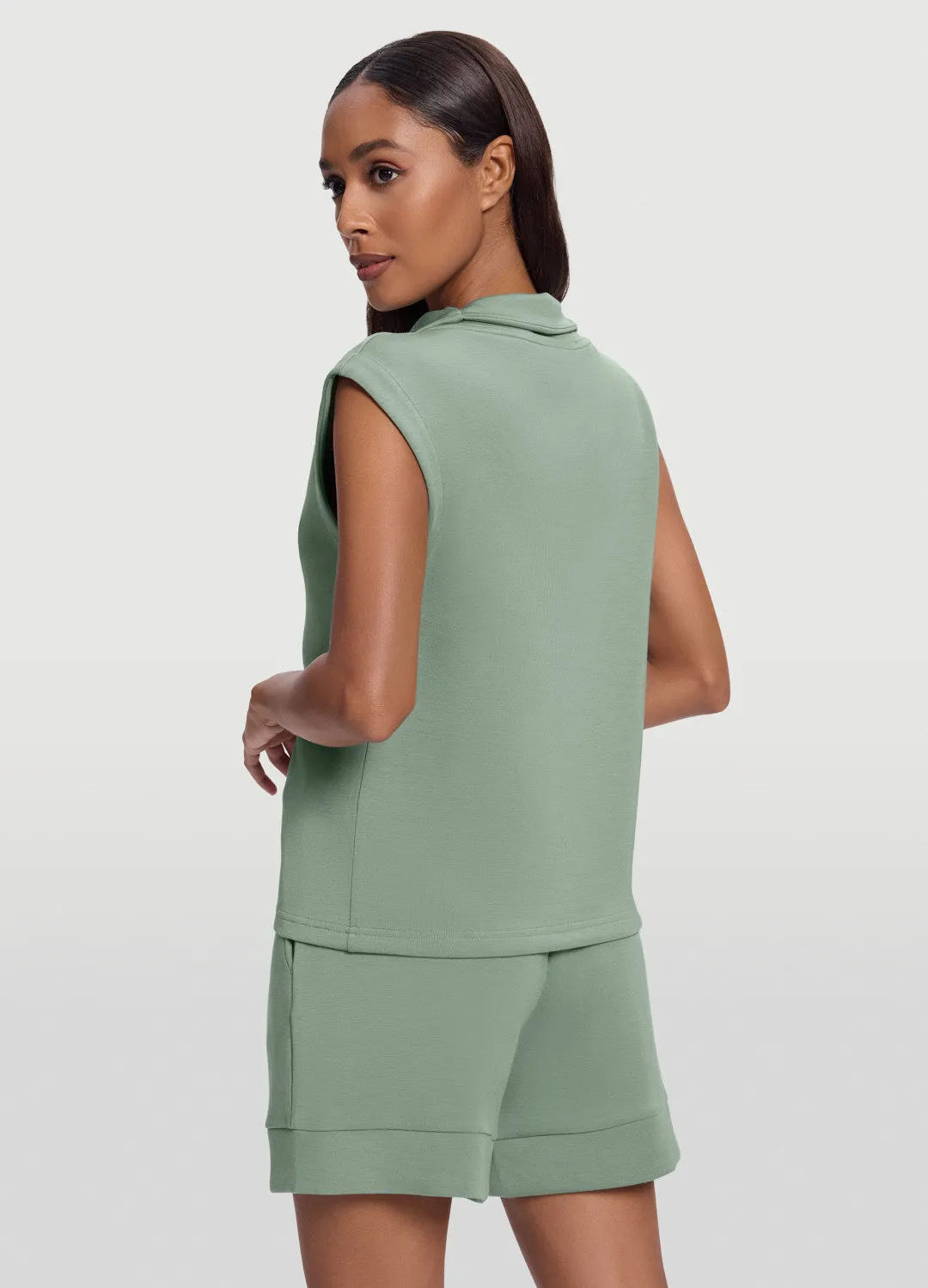 Sleeveless Half-Zip Sweatshirt sold by BetterMe product image thumbnail 5