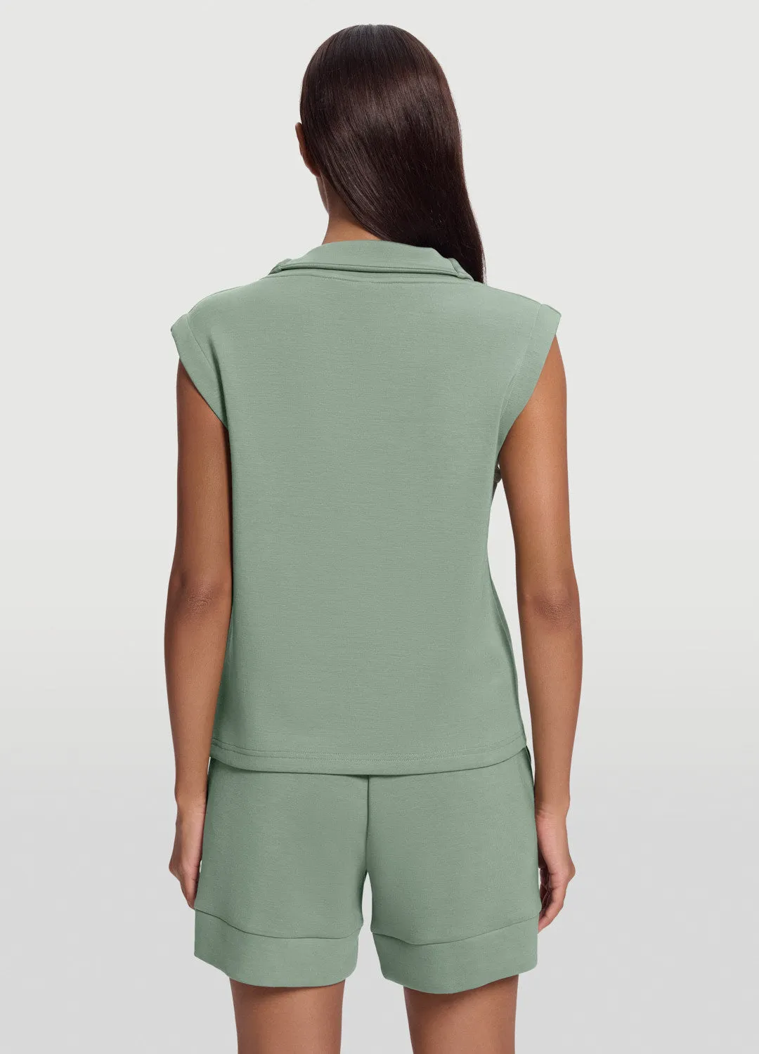 Sleeveless Half-Zip Sweatshirt sold by BetterMe product image thumbnail 3