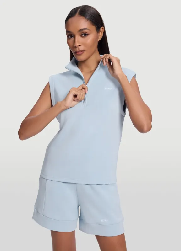 Sleeveless Half-Zip Sweatshirt sold by BetterMe