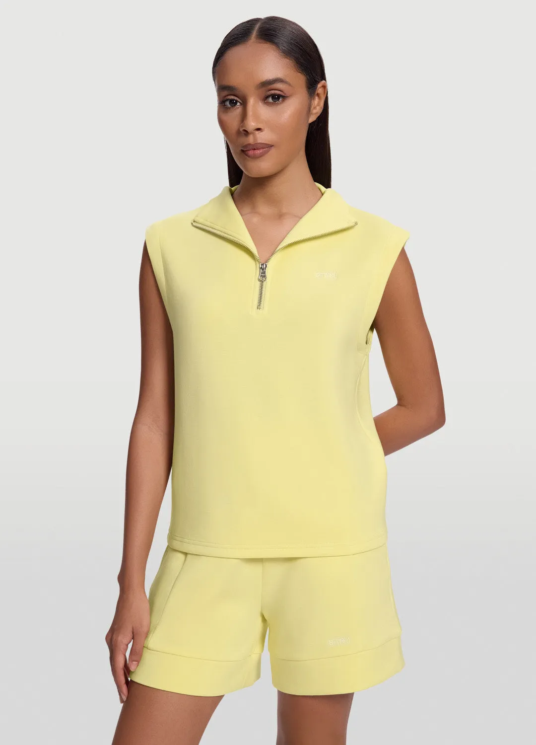 Sleeveless Half-Zip Sweatshirt sold by BetterMe