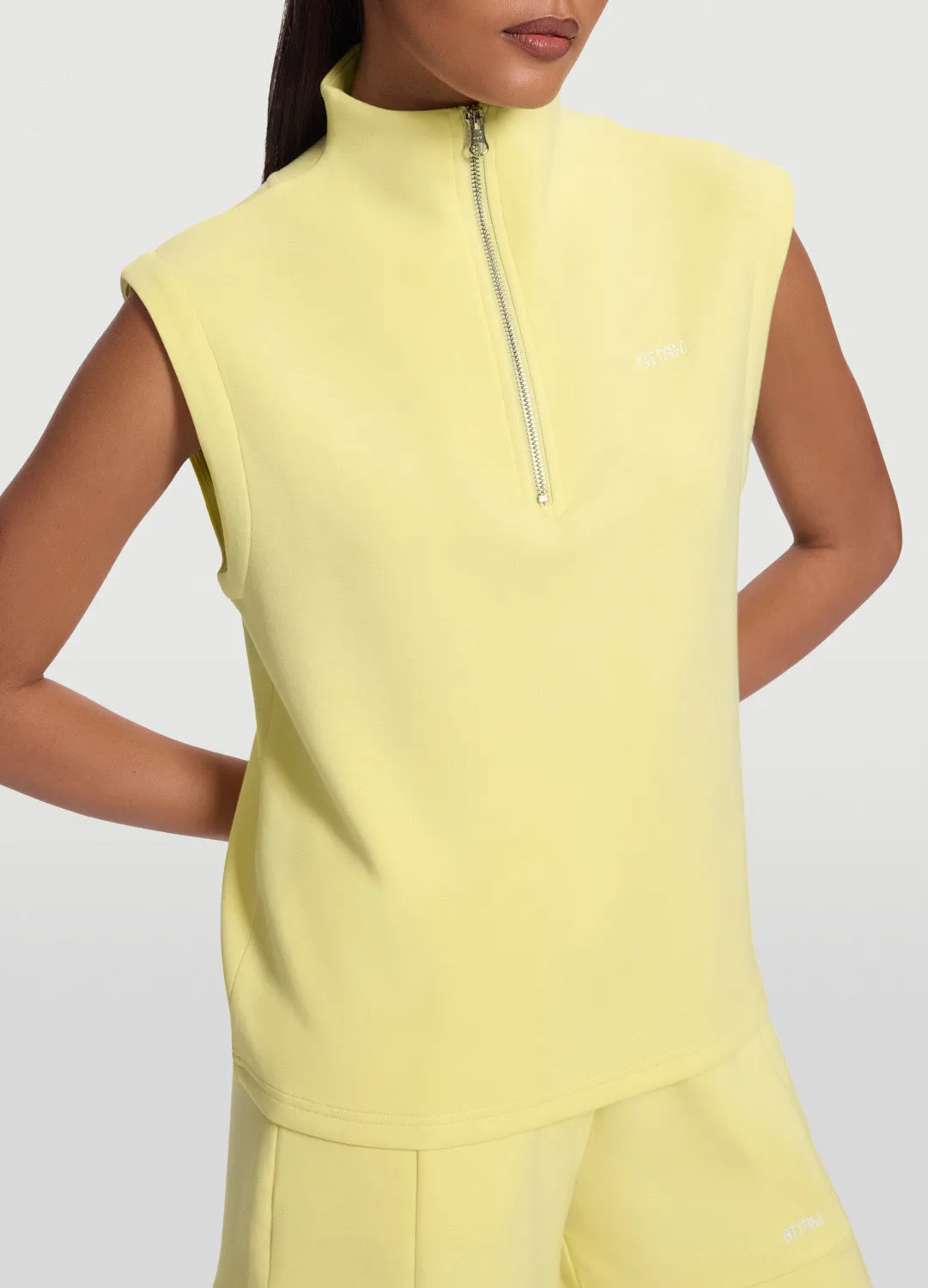 Sleeveless Half-Zip Sweatshirt sold by BetterMe product image thumbnail 4