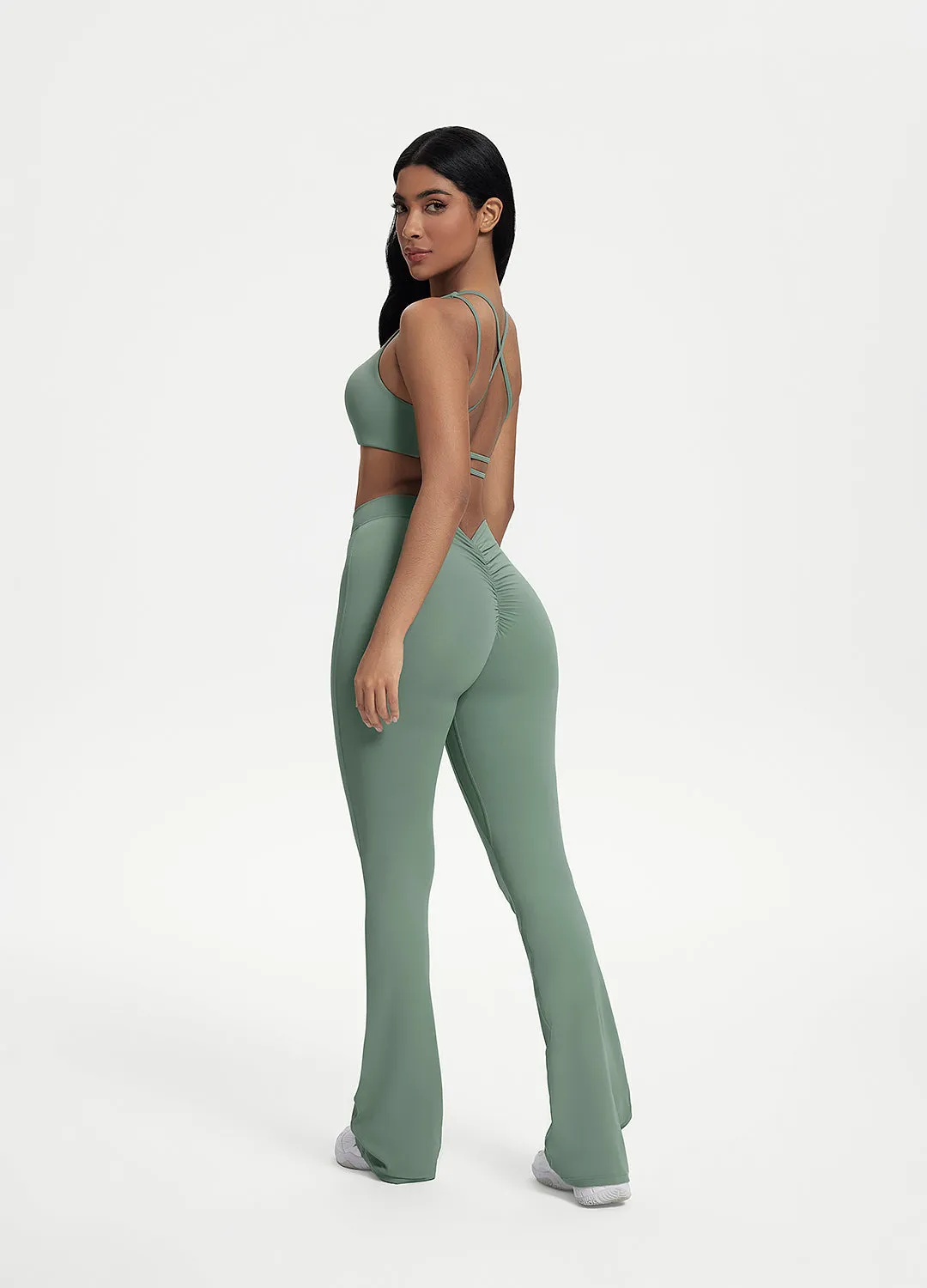 Scrunch Back Flared Leggings sold by BetterMe product image thumbnail 3