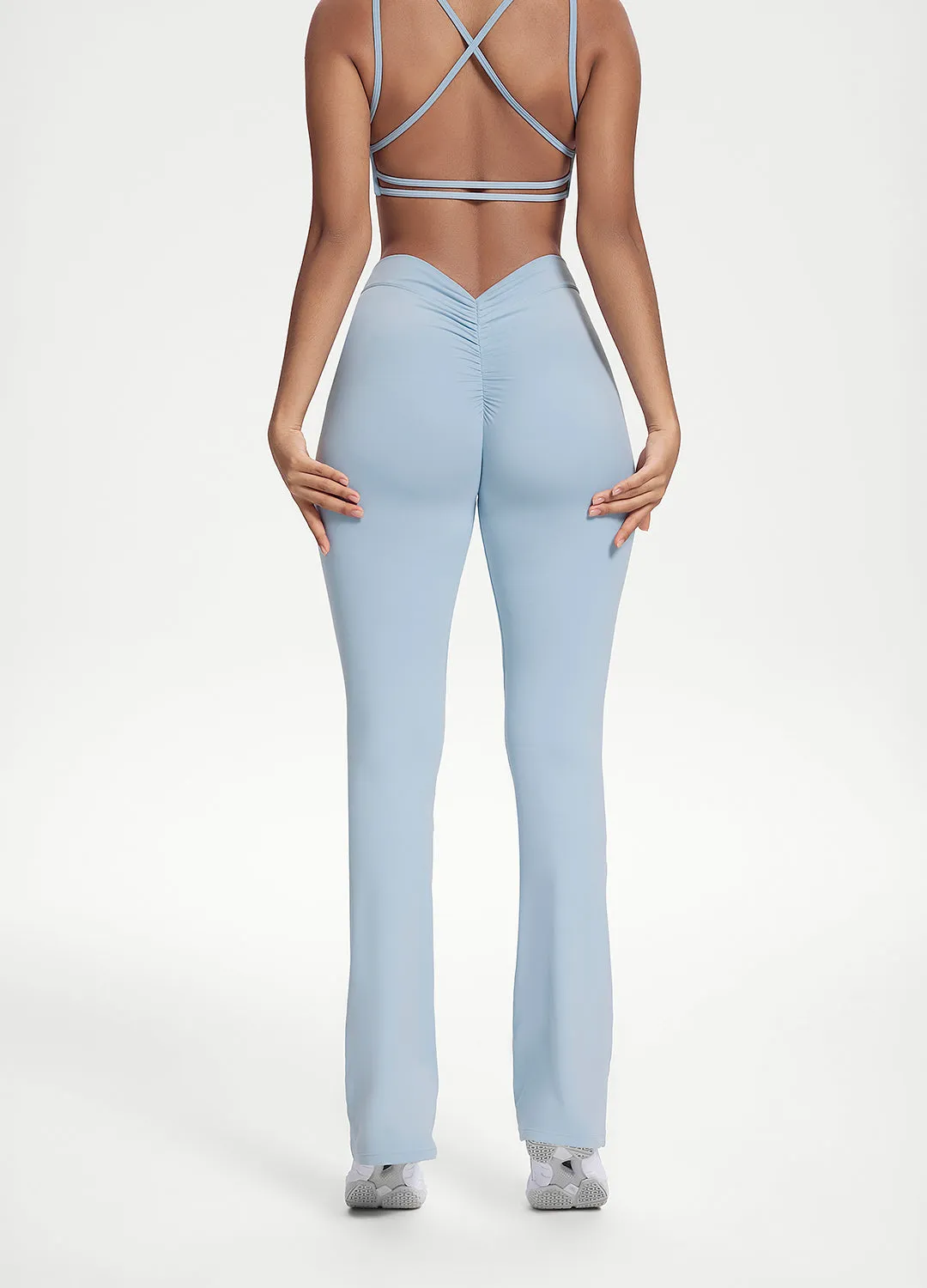 Scrunch Back Flared Leggings sold by BetterMe product image thumbnail 3