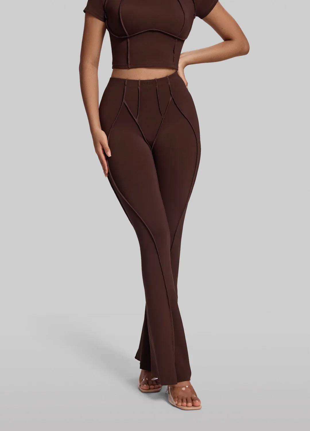 Longline Flare Leggings sold by BetterMe product image thumbnail 4