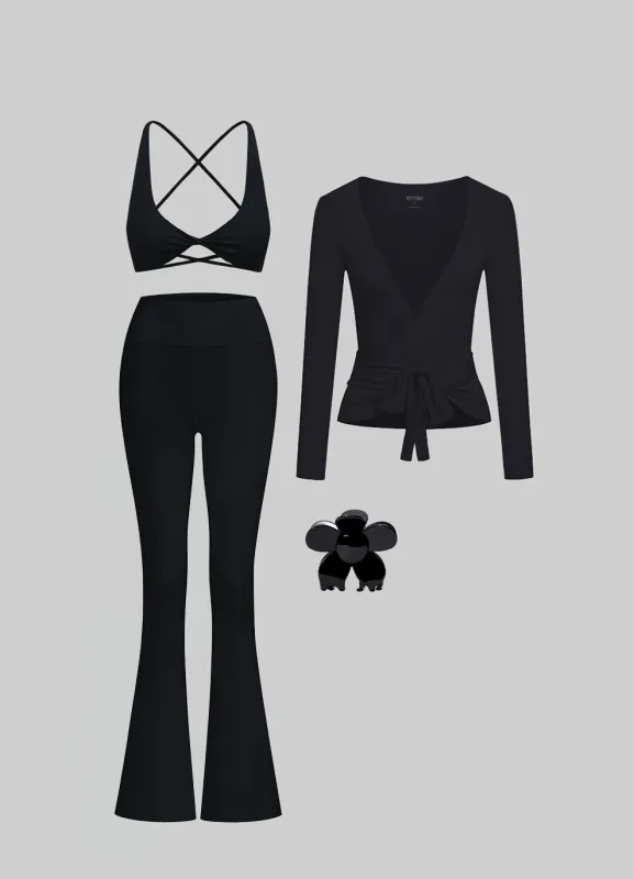 Pilates Wrap & Flare Set sold by BetterMe