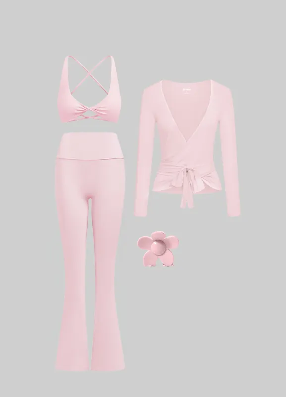 Pilates Wrap & Flare Set sold by BetterMe