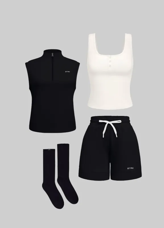 Half-Zip & Lounge Shorts Set sold by BetterMe