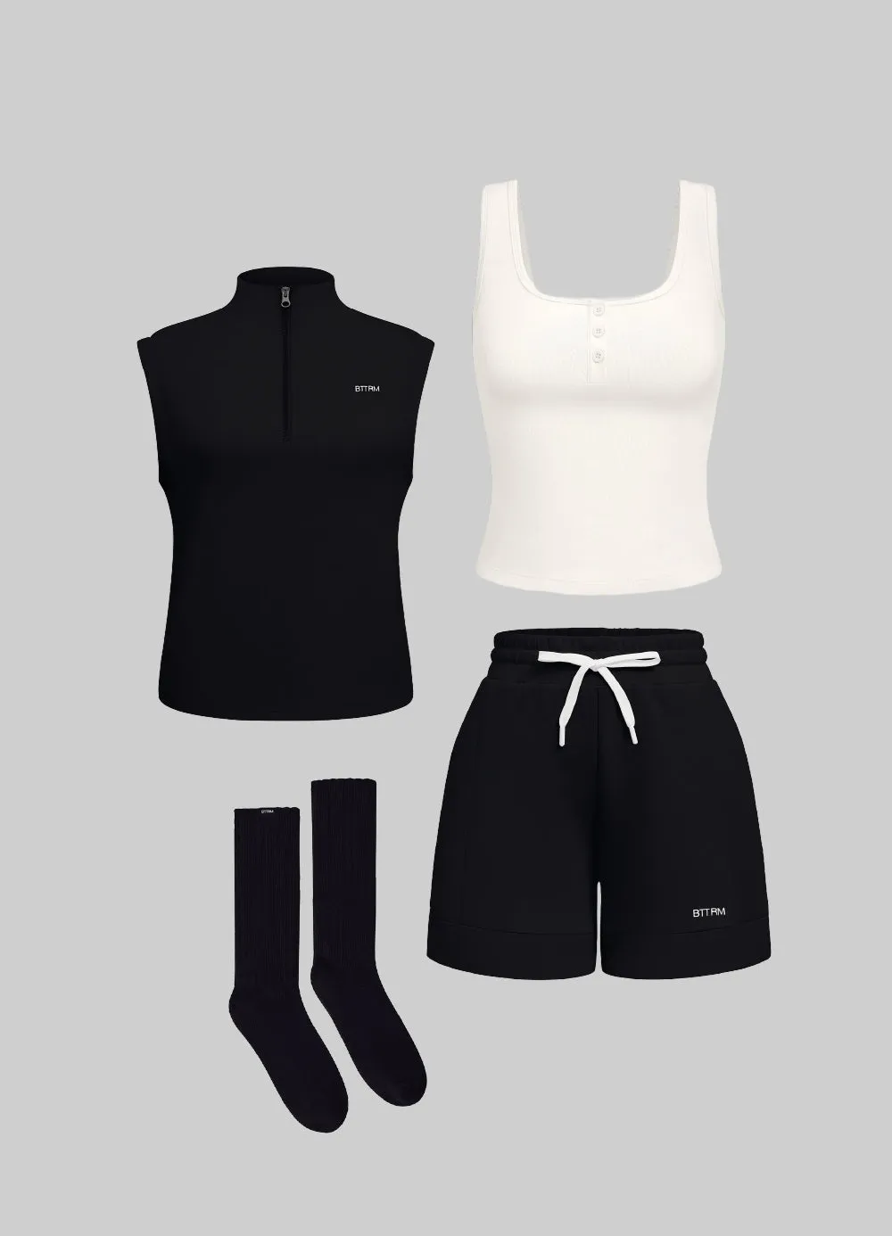 Half-Zip & Lounge Shorts Set sold by BetterMe