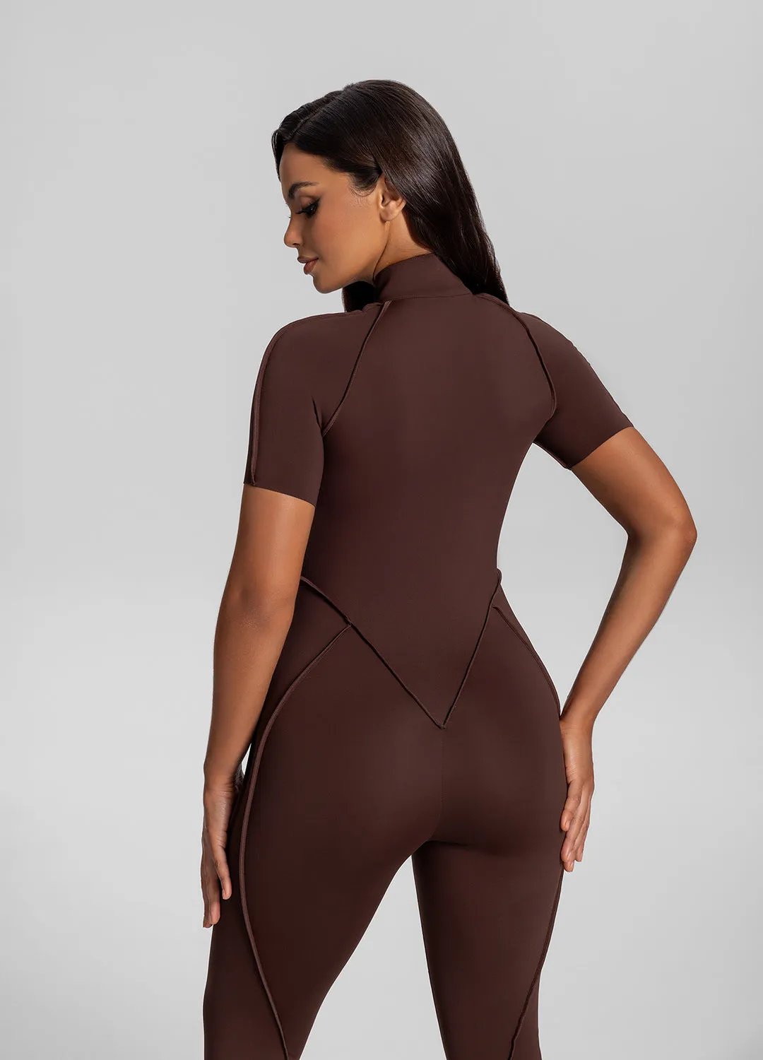 Short Sleeve Closed-Back Catsuit sold by BetterMe product image thumbnail 4