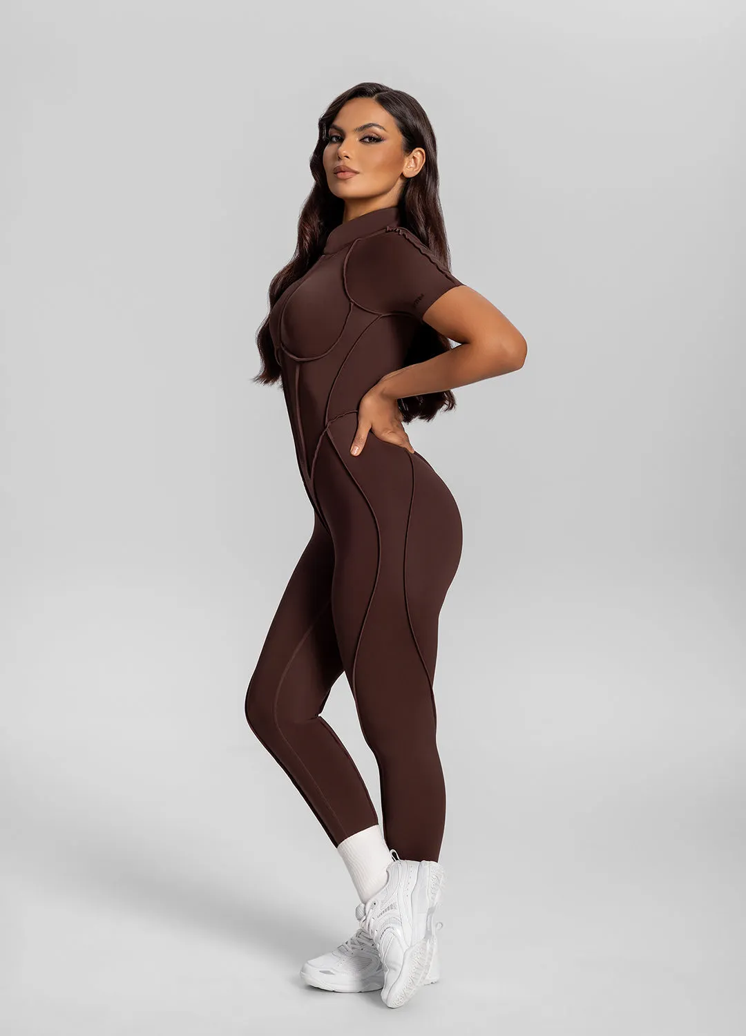 Short Sleeve Closed-Back Catsuit sold by BetterMe product image thumbnail 2