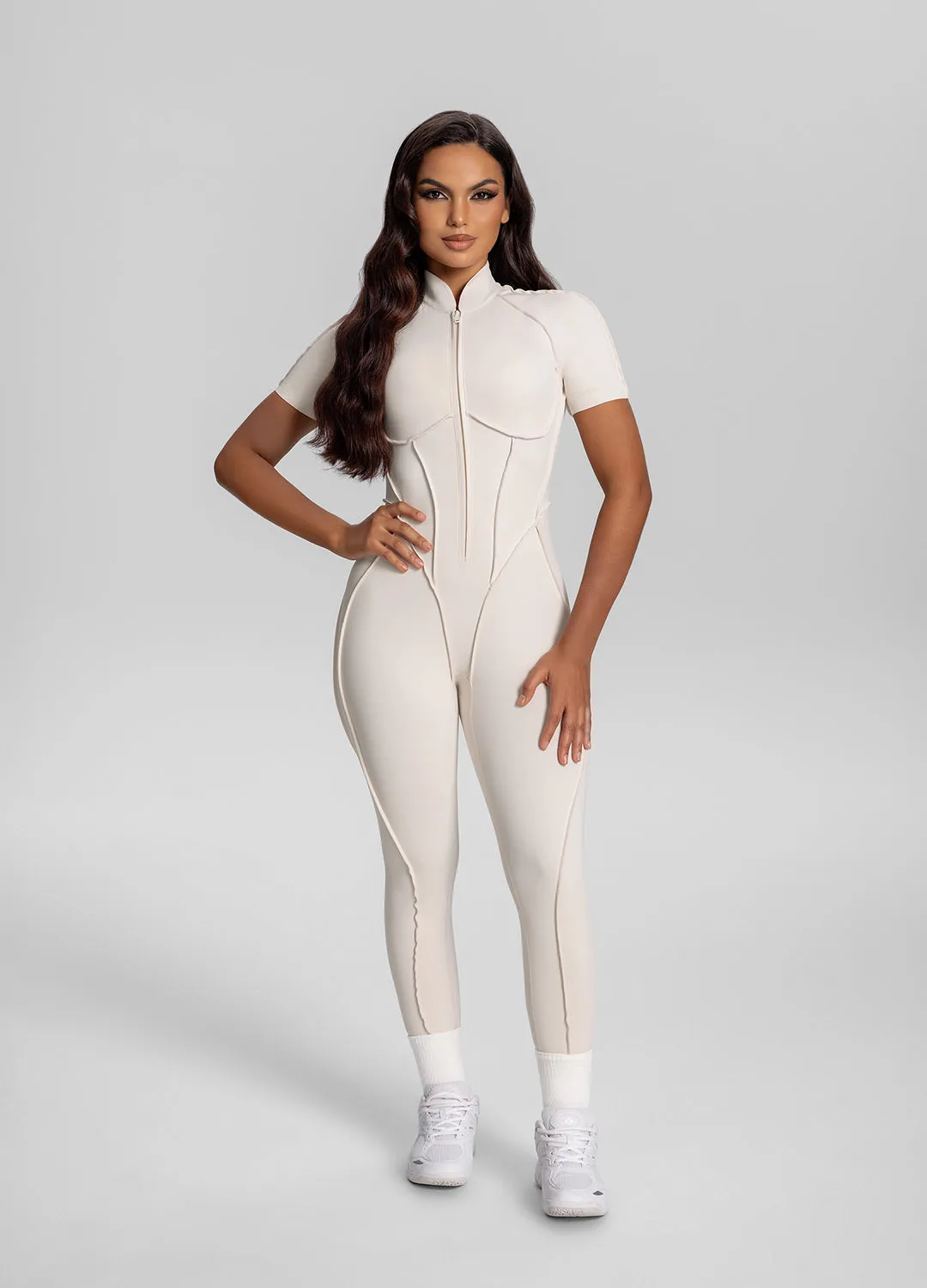 Short Sleeve Closed-Back Catsuit sold by BetterMe product image thumbnail 5