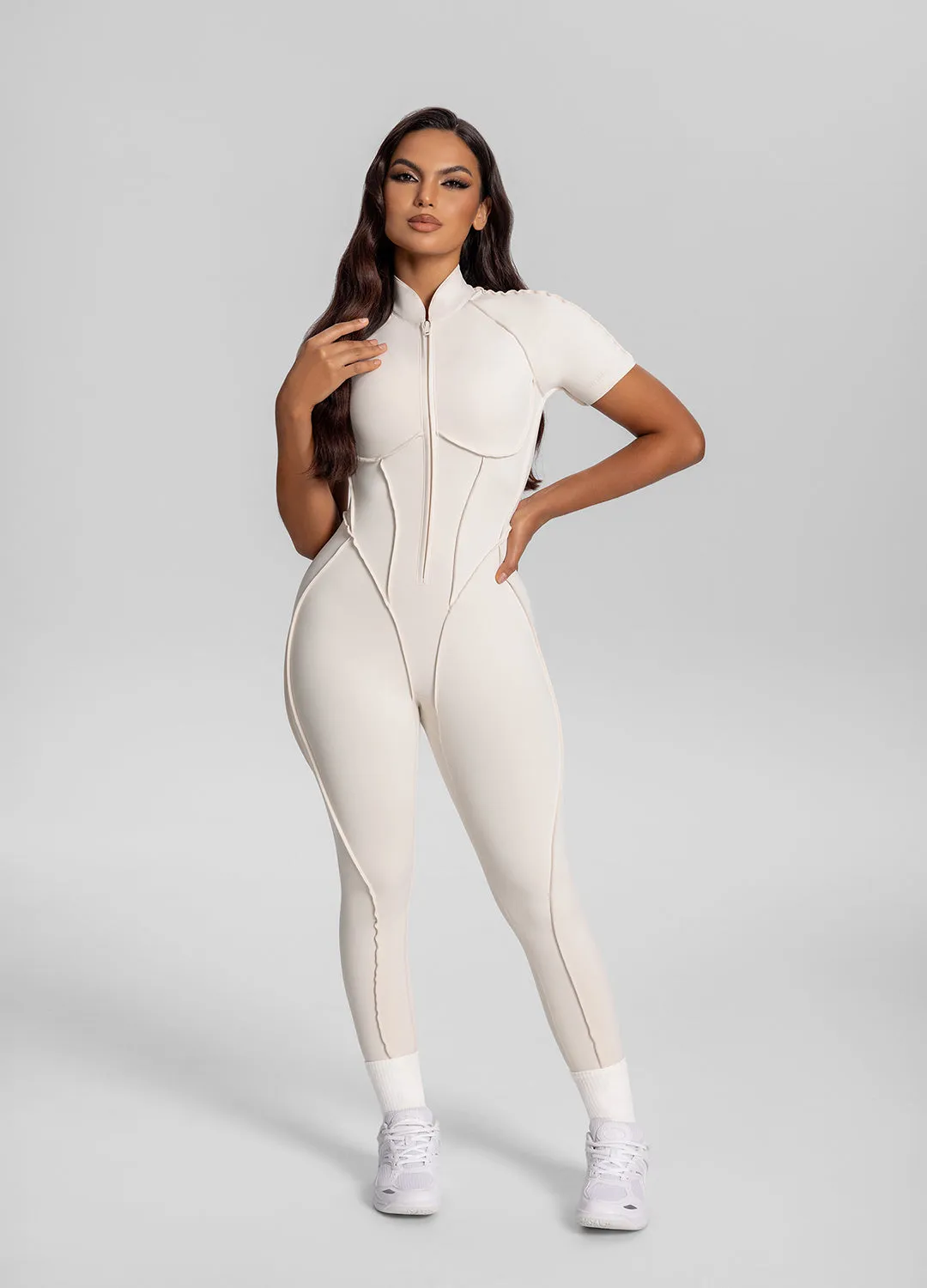 Short Sleeve Closed-Back Catsuit sold by BetterMe