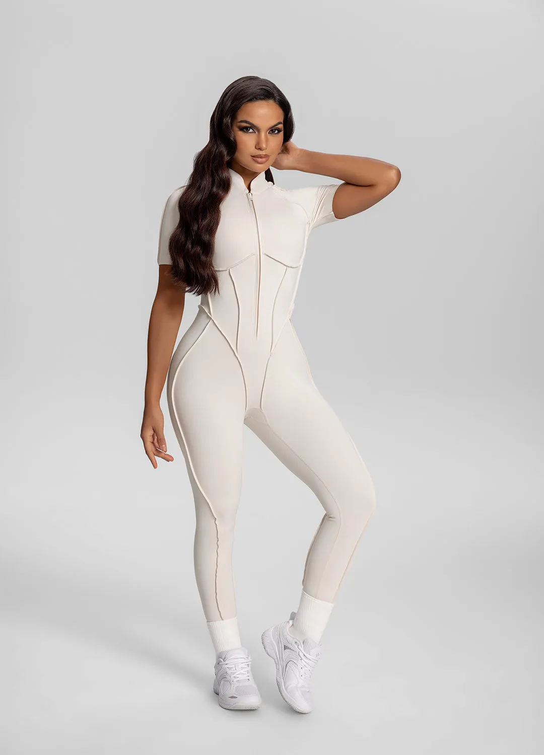 Short Sleeve Closed-Back Catsuit sold by BetterMe product image thumbnail 2