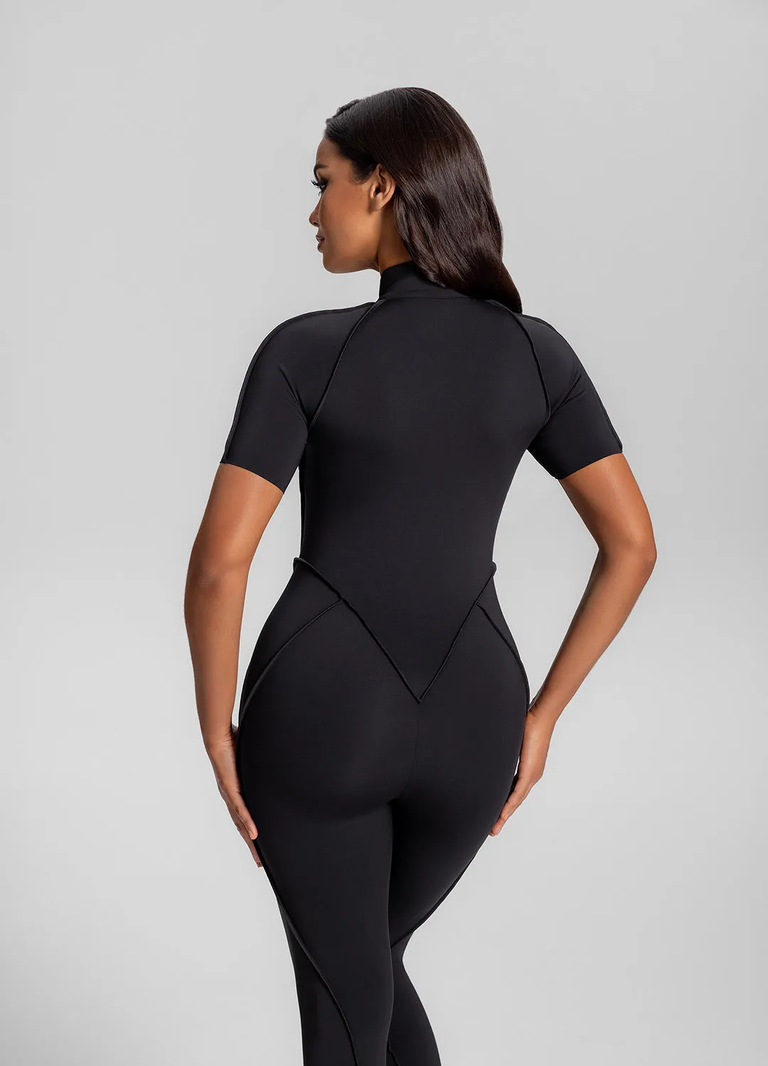 Short Sleeve Closed-Back Catsuit sold by BetterMe product image thumbnail 3