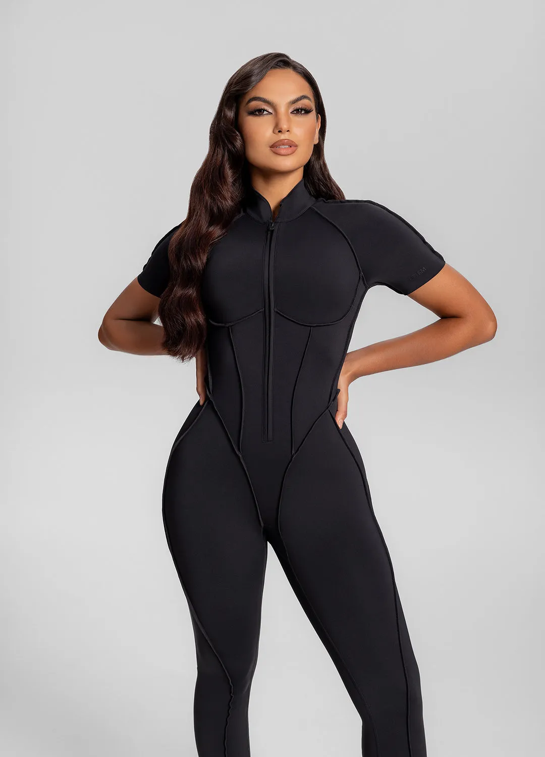 Short Sleeve Closed-Back Catsuit sold by BetterMe product image thumbnail 4