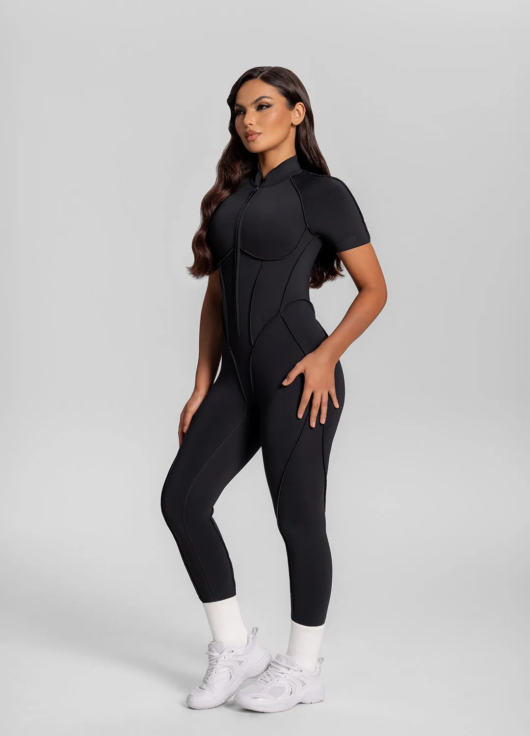 Short Sleeve Closed-Back Catsuit sold by BetterMe product image thumbnail 2