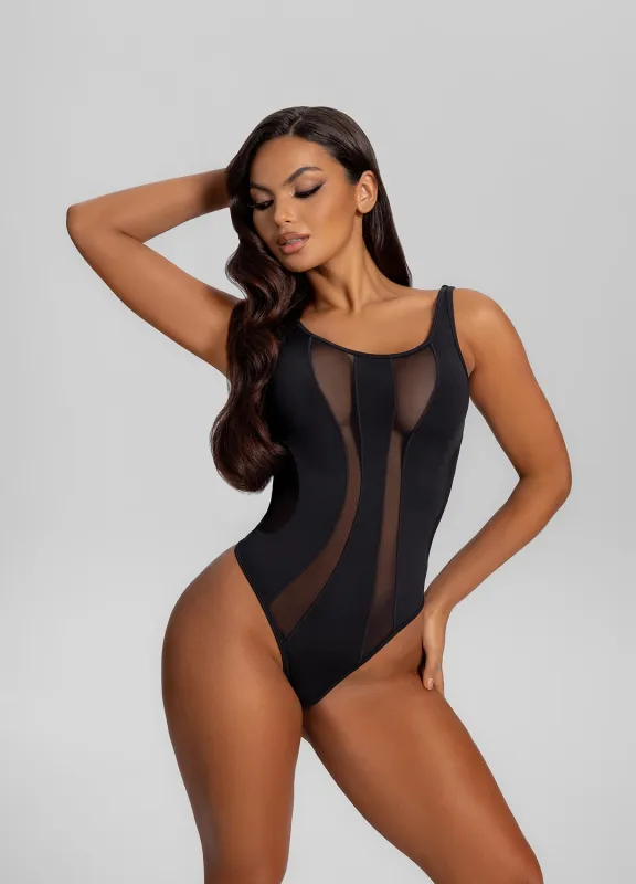 Mesh Lines Bodysuit sold by BetterMe