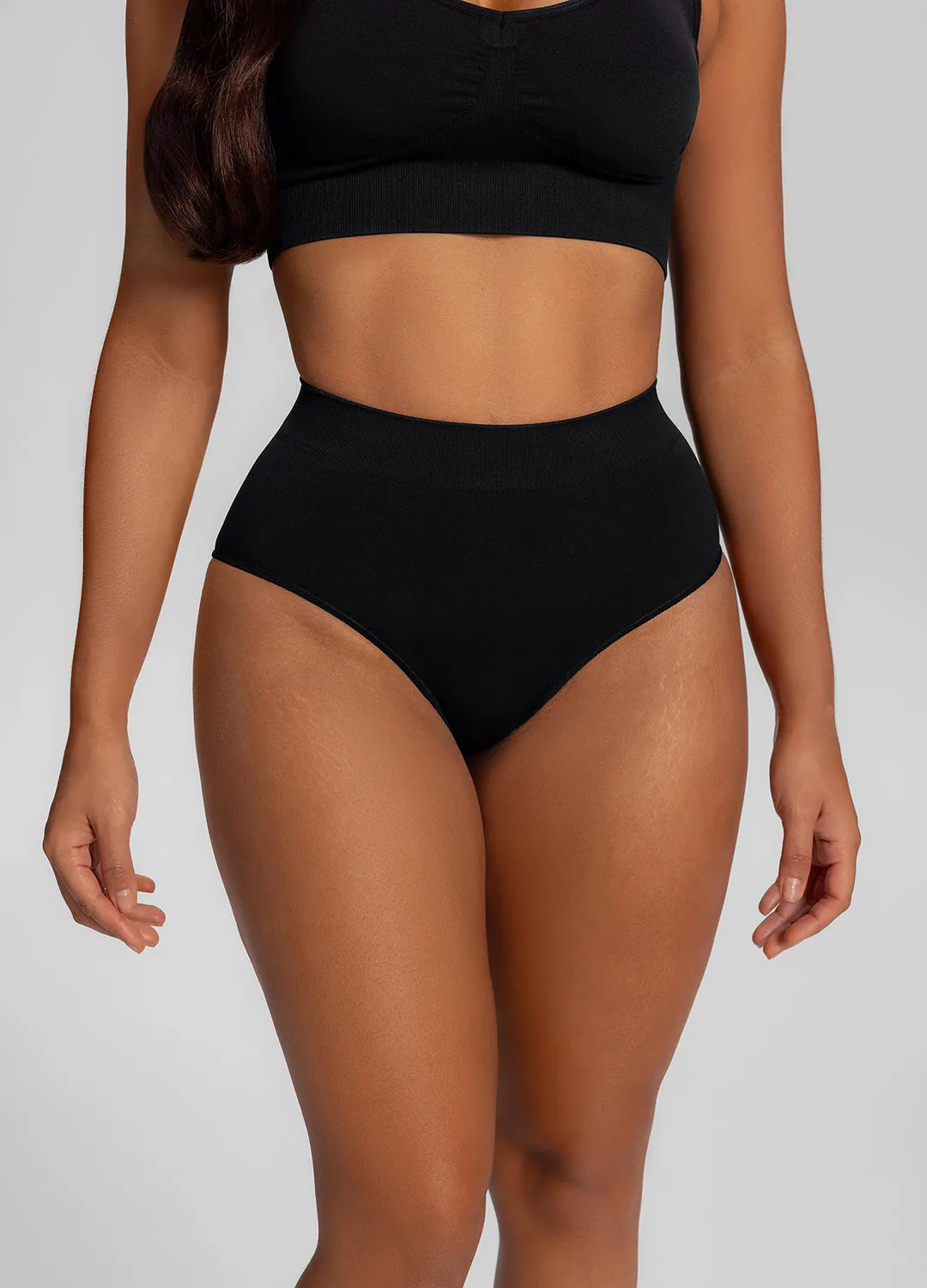 Seamless Mid-Rise Tummy-Control Butt-Lifting Sculpting Briefs Duo sold by BetterMe product image thumbnail 5