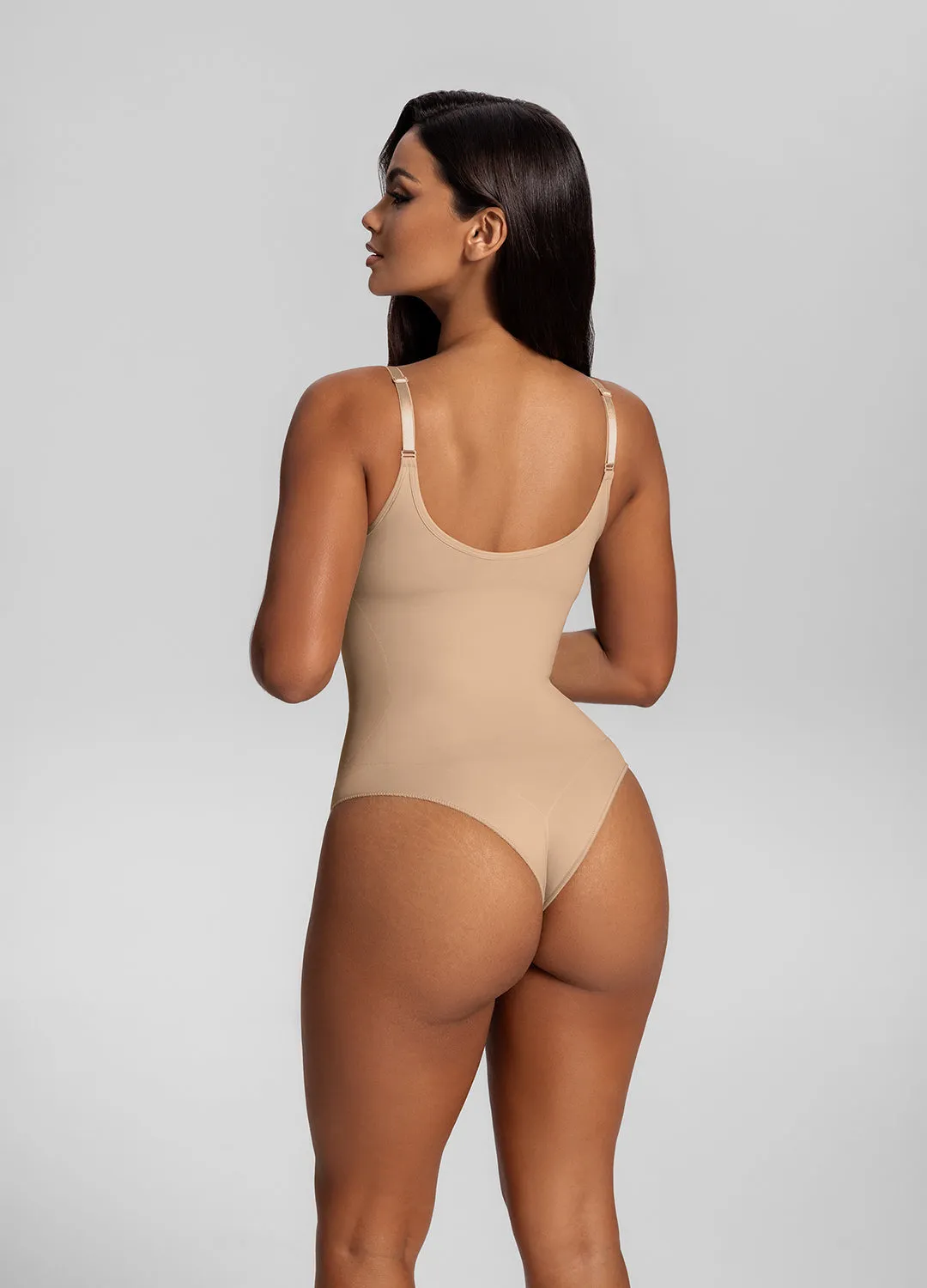 Seamless Strap Tummy-Control Full Body Shaper Bodysuit sold by BetterMe product image thumbnail 3